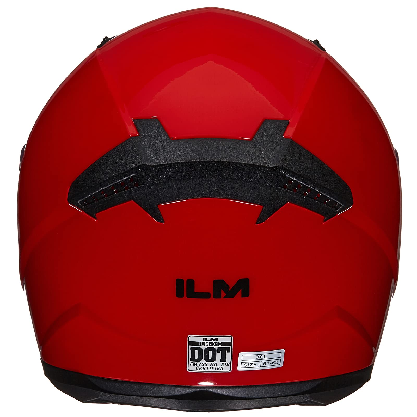 Ilm Full Face Motorcycle Street Bike Helmet With Removable Winter Neck Scarf + 2 Visors Dot Model-Jk313 (Xl, Bright Red)