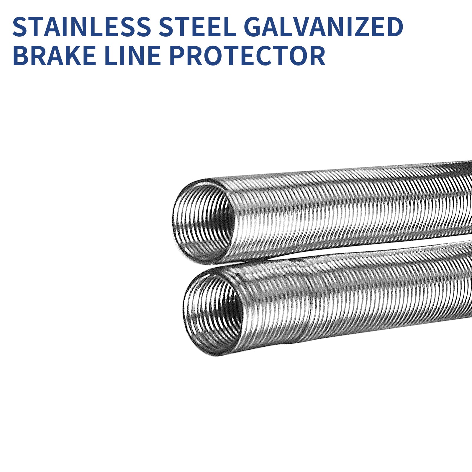 MuRealy Brake Line Protector - Upgraded Stainless Steel Brake Line Protector 3/16 Inch 8 Ft(2025 New), Premium Galvanized Spring