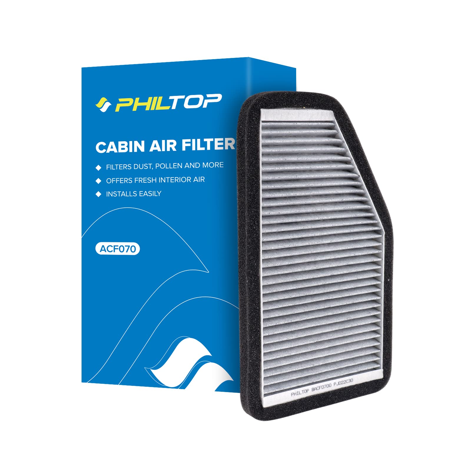 Philtop Cabin Air Filter, Acf070 (Cf10548) Replacement For Escape 2007-2012, Tribute 2008-2011, Mariner 2007-2011 Passenger Comp