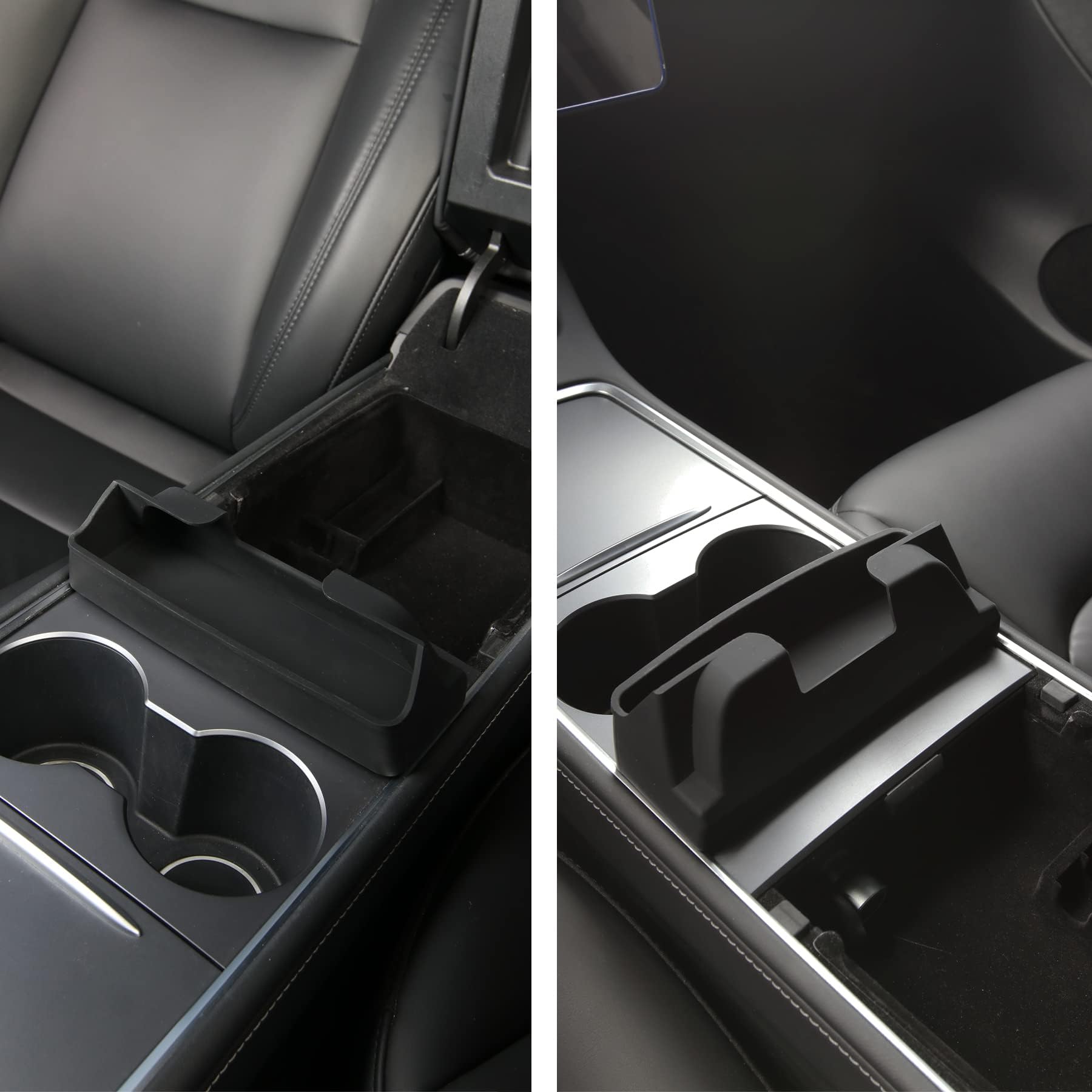 Evfitus For Tesla Model Y 2024-2020 And Model 3 2023-2017 Accessories Center Console Organizer Tray Armrest Storage Box Silicone