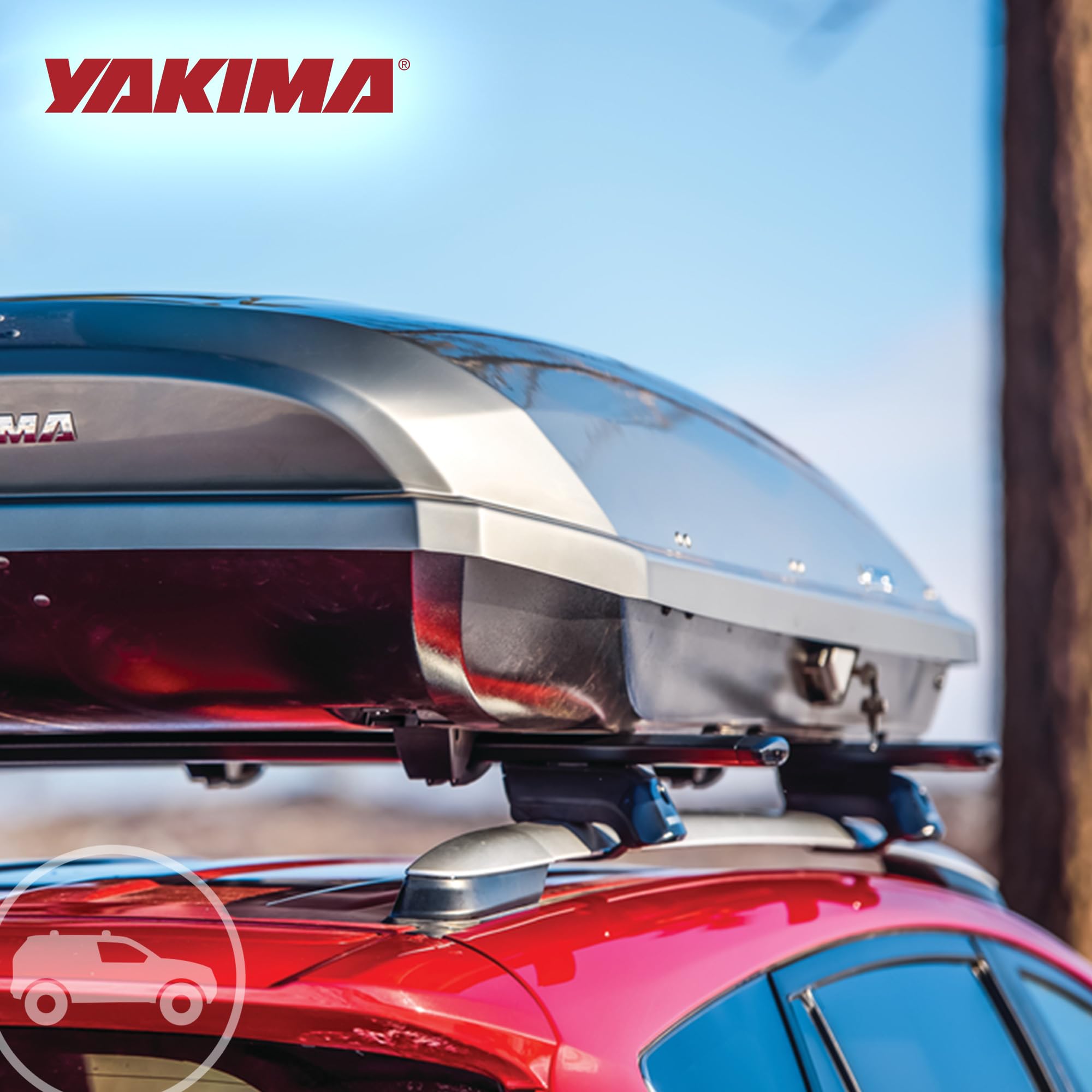 Yakima Set Of 2 Roof Rack Crossbars, Rooftop Car, Suv, Or Truck T-Slot Bars Compatible With Streamline Tower - Bars Only, 50 Inc