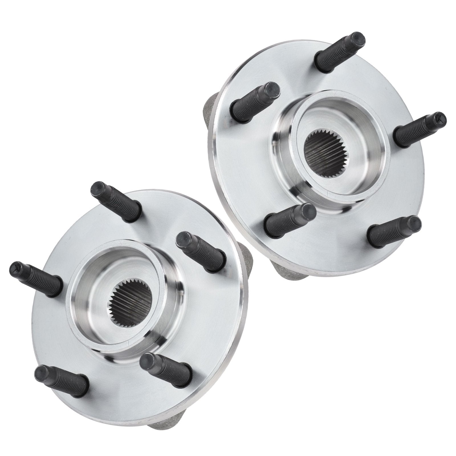 Trq Front Wheel Hub Bearings Assembly Set Compatible With 2006-2008 Chevrolet Hhr