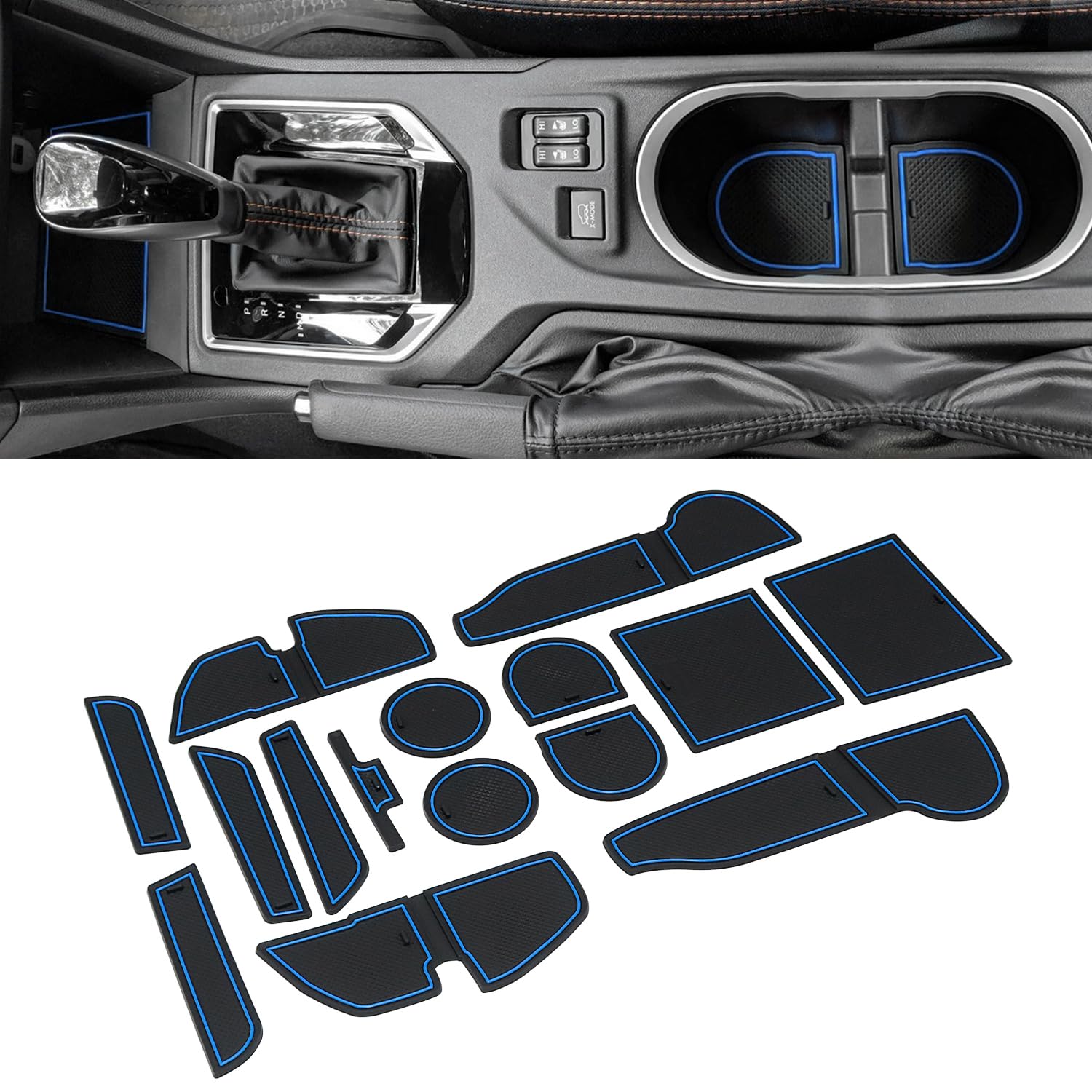 Mochent Cup Holder Insert For Subaru Crosstrek 2023 2022 2021 2020 2019 2018 And For Subaru Impreza 2017-2023 Center Console Mat