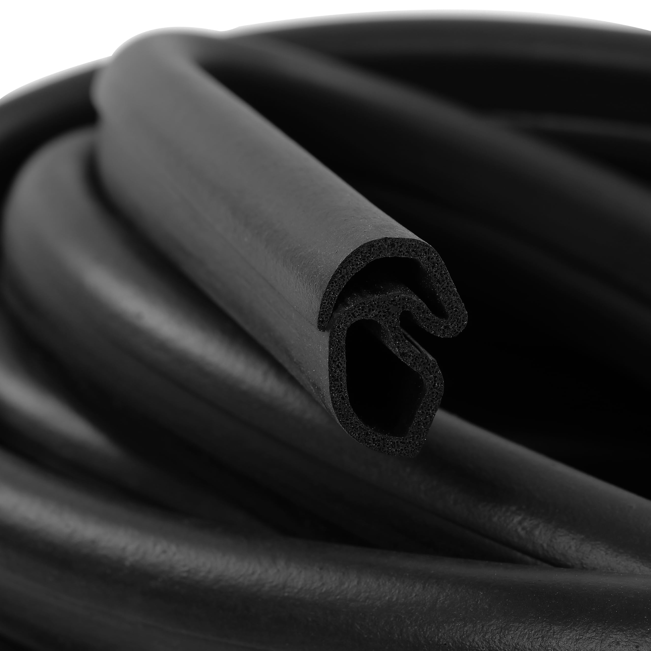 Ecotric Door Seals Rubber Weatherstrip Pair Set For 1973-1979 Ford Bronco F100 F150 F250 F350 Black