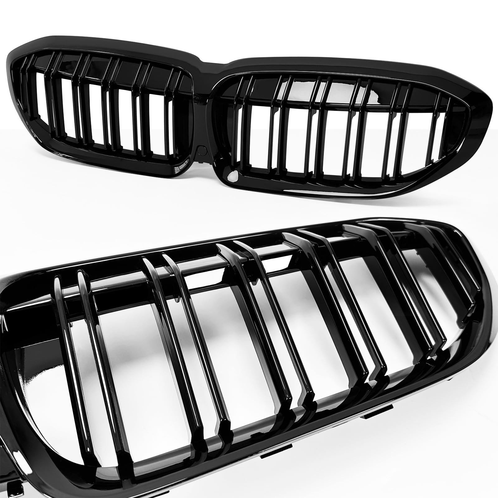 Zealhot G20 Grill Gloss Black Front Kidney Grille For Bmw 2019-2022 3 Series G20 316I 318I 320I 328I 330I 335I 340I (Gloss Black
