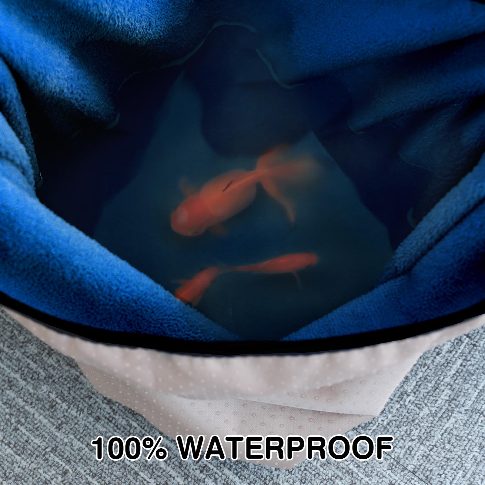 Leader Accessories 2Pcs Waterproof Towel Front Seat Covers Blue Non-Slip Bucket Seat Dog & Kid Auto Protector