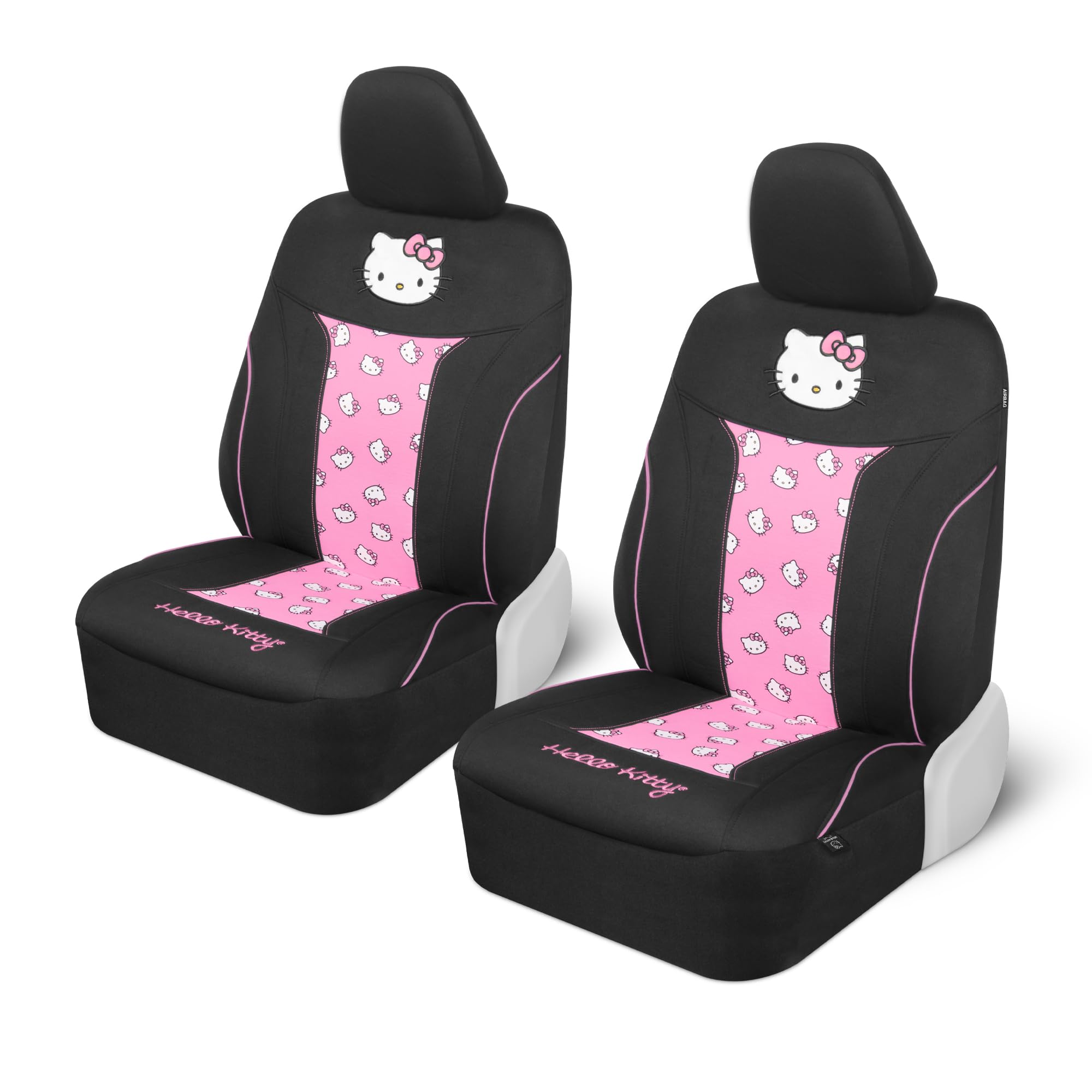 Hello Kitty Car Seat Covers - Cute and Durable Pink Front Seat Covers, Adorable Hello Kitty Design, Comfortable and Long-Lasting