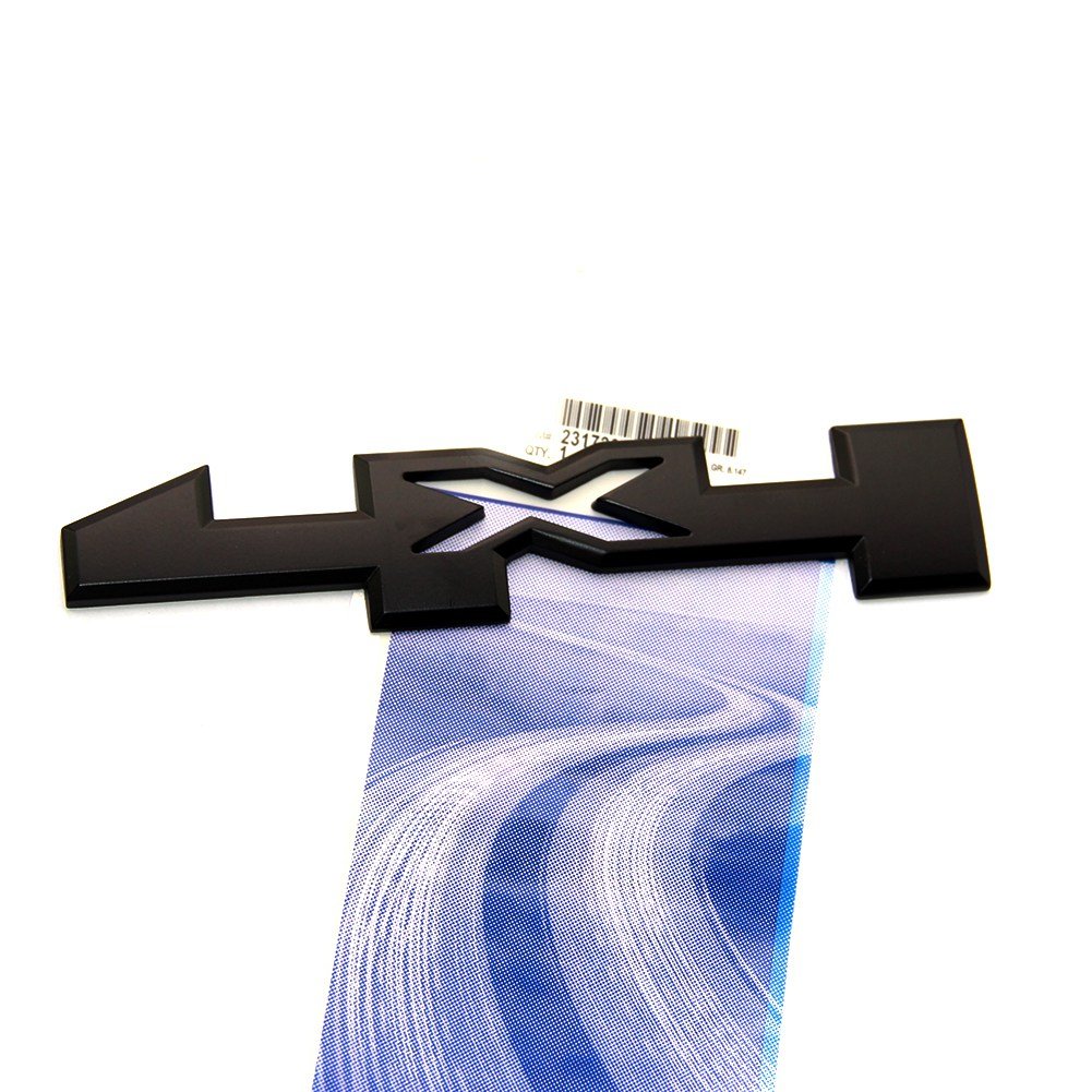 Yoaoo 2X Oem 4 X 4 Door Emblem Badge 4X4 Nameplate 3D Gm Silverado Sierra 1500 2500Hd 3500Hd Matte Black