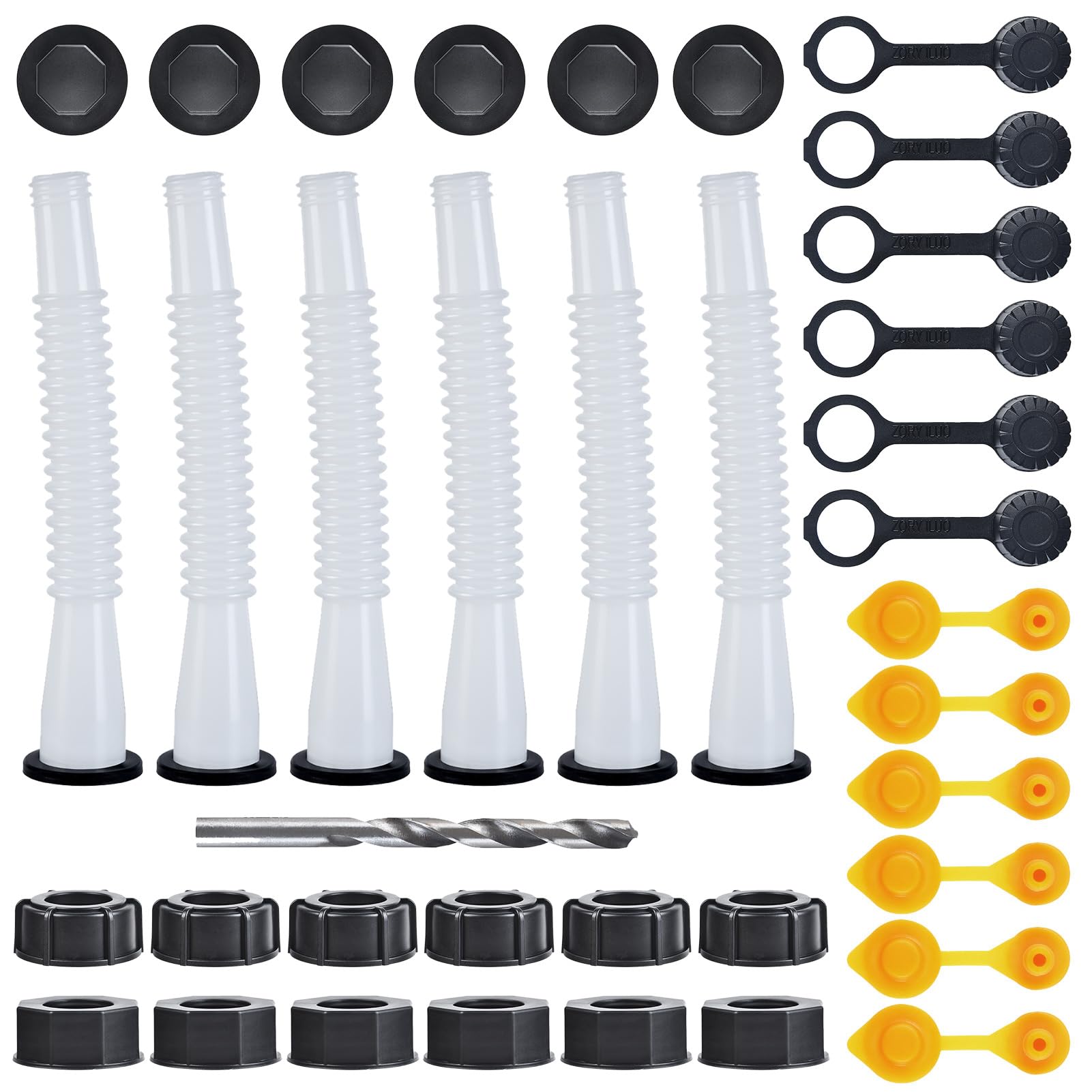 Gas Can Spout Replacement, Gas Can Nozzle. Spout Length Is 8.1 In, Easier To Use. For Most 1/2/5/10 Gal Oil Cans. With Gas Can V