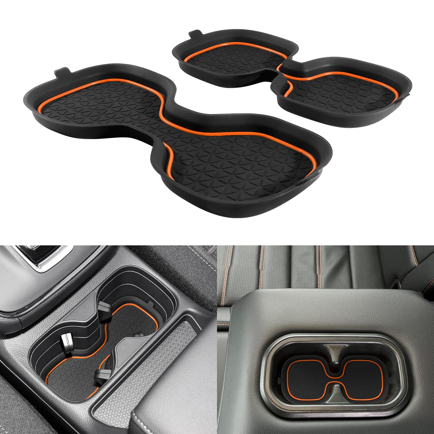 Kentuto For Honda Crv Accessories 2023 2024 2025 3D Cup Holder Center Console Liner Inserts Silicone Anti-Dust Mat Pad Interior