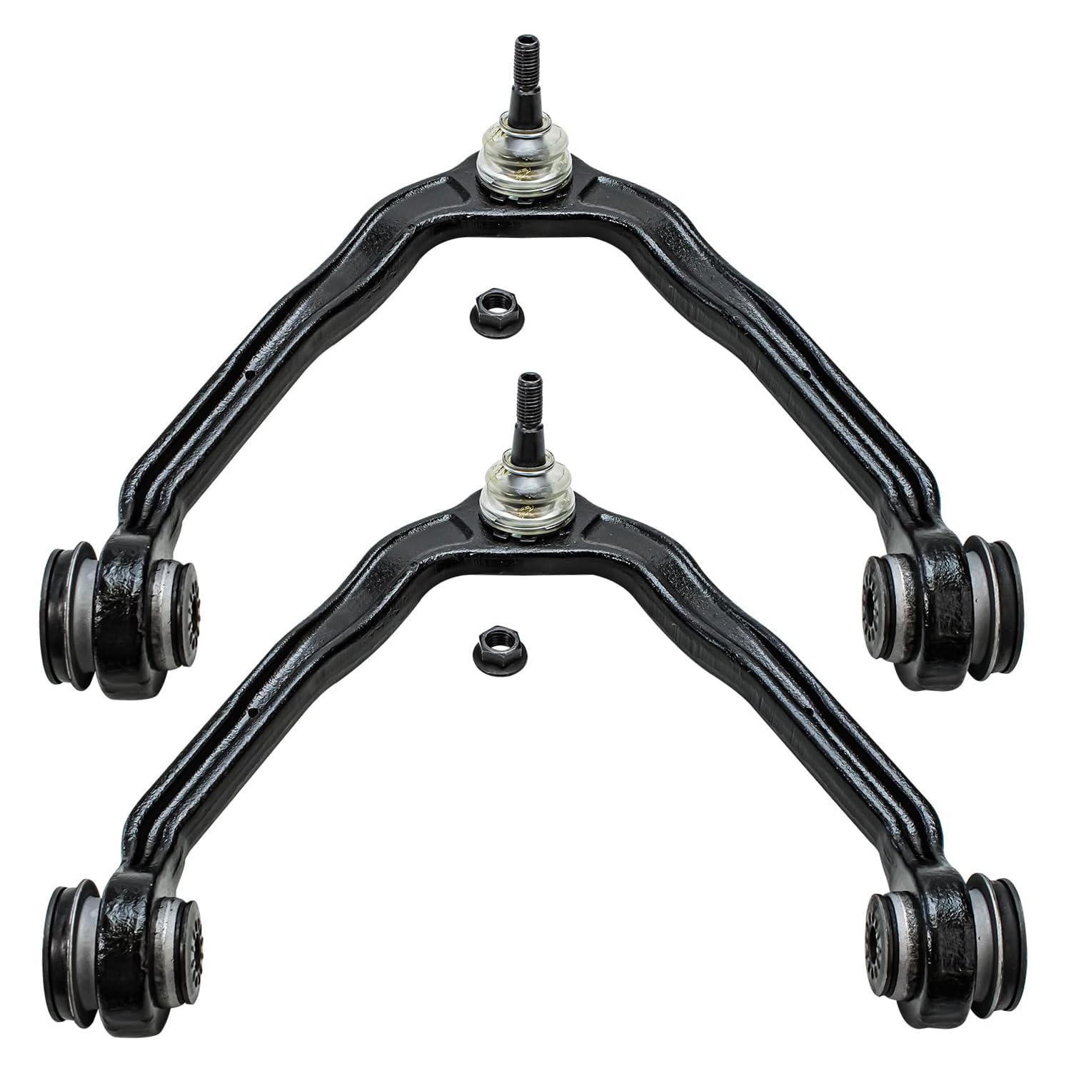 Detroit Axle - Front Upper Control Arms for Chevy GMC Sierra Silverado Yukon XL Avalanche 1500 Tahoe Cadillac Escalade ESV EXT, Replacement 2 Upper Control Arms w/Ball Joints Pair Set