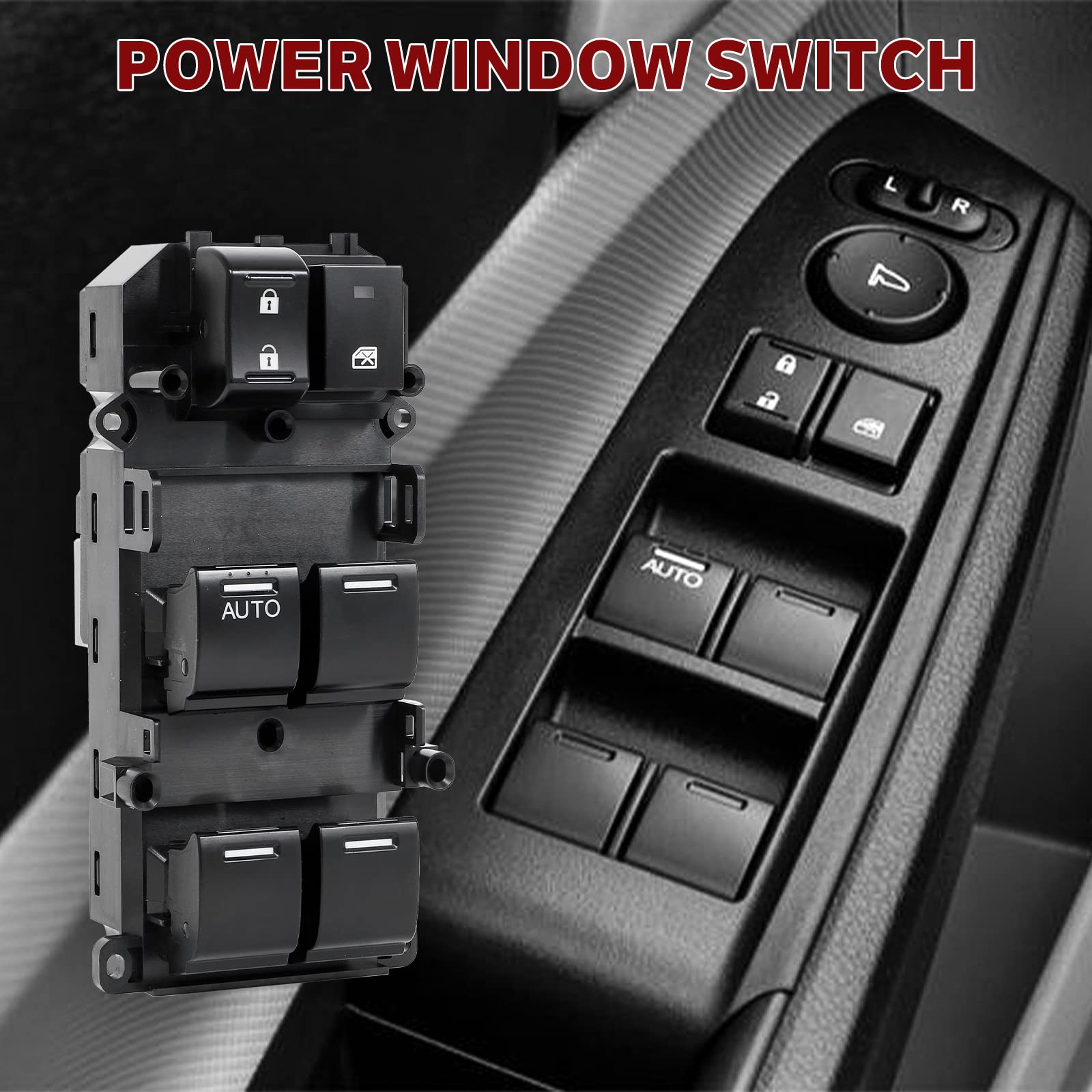 35750-Tb0-H01 Driver Side Master Power Window Switch Replacement For Honda Accord 2008 2009 2010 2011 2012, Replace# 35750-Tbd-H