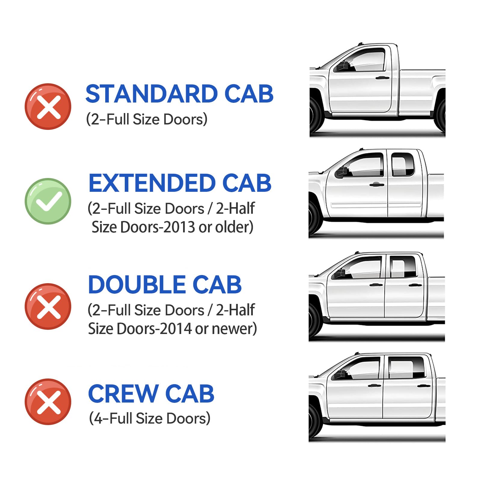 Window Visors Rain Guards For 2007-2013 Chevy Silverado/Gmc Sierra 1500, Window Vent Wind Deflectors Visors Shades For 07-14 Sil