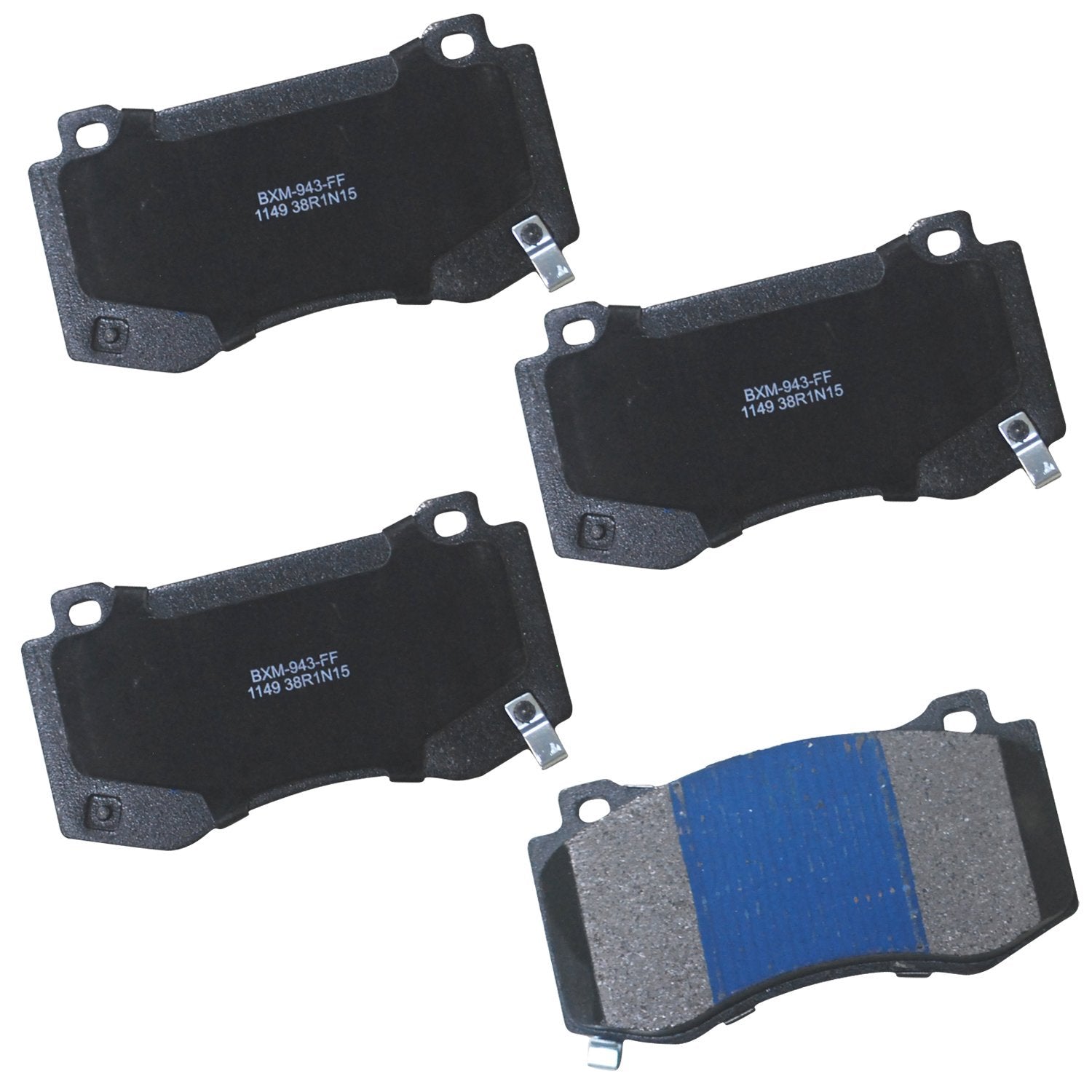 Bendix Premium Sbm1149 Semi-Metallic Front Brake Pads For Select Models Chrysler 300, Dodge Challenger, Charger, Magnum, Jeep Gr