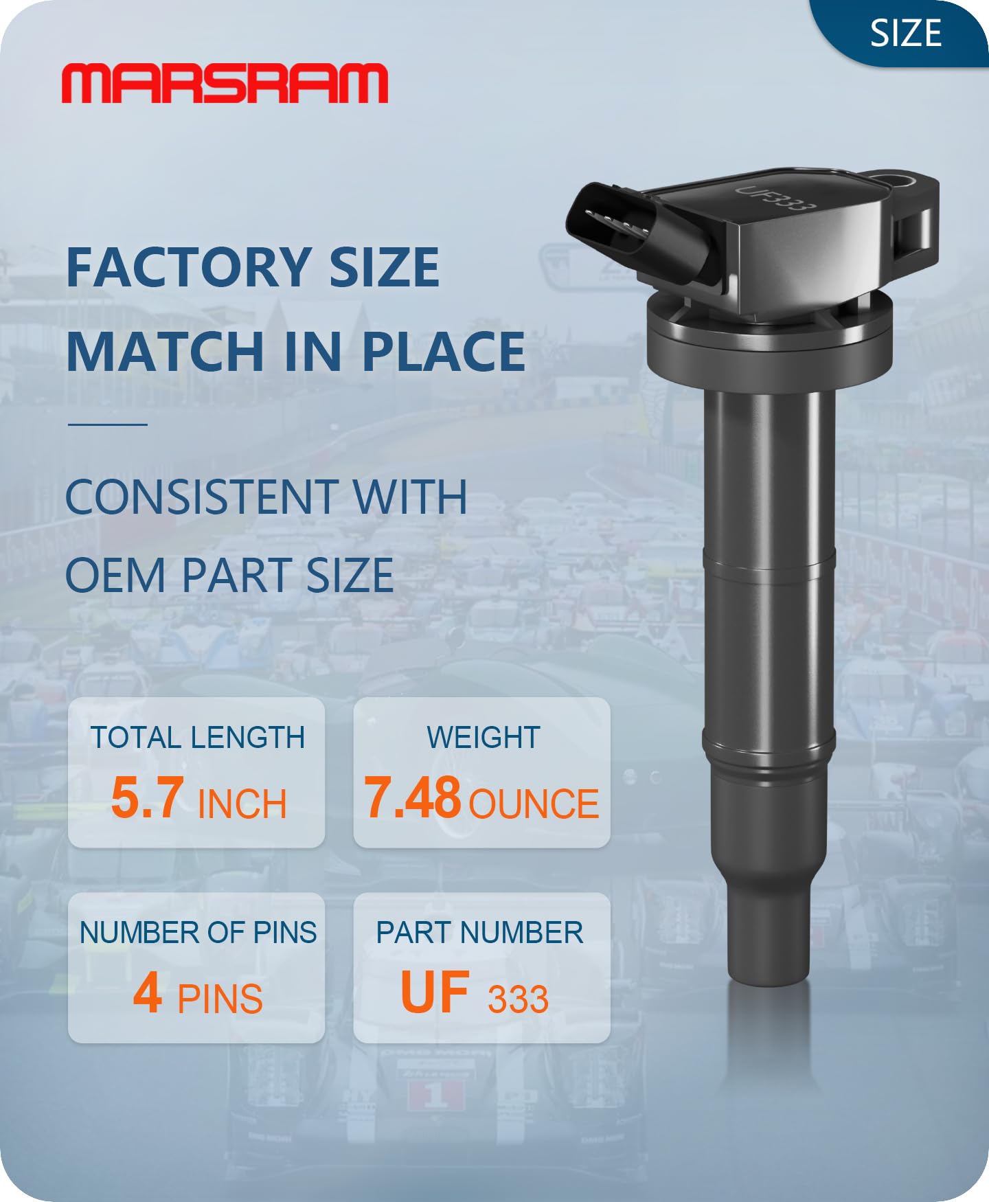 Marsram Ignition Coil Pack Uf333 For Toyota 2001 2002 2003 2004 2005 2006 2007 2008 2009 2010 Rav4 Camry Corolla Solara Highland