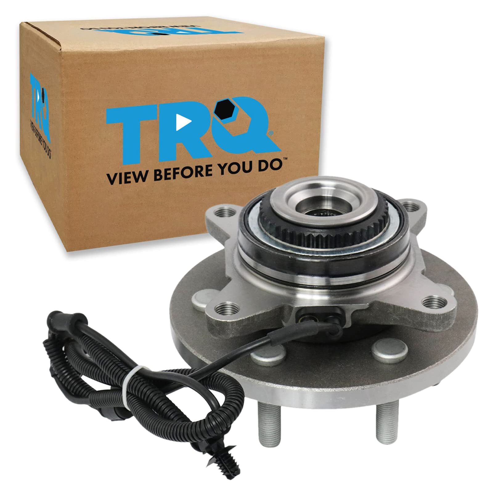 Trq Front Driver Side Passenger Side Wheel Bearing & Hub Assembly 4Wd With Abs Sensor Compatible With 2015-2017 Ford F-150