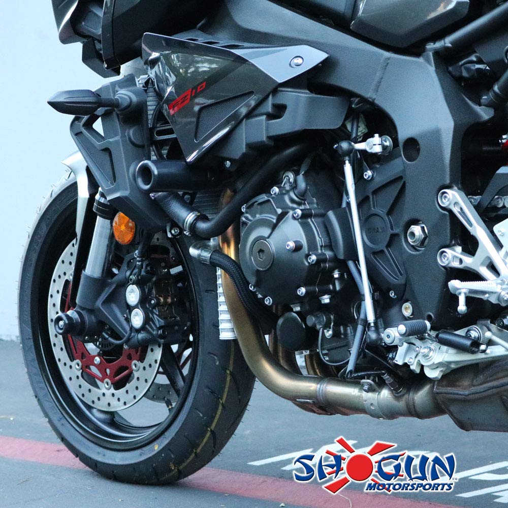 Shogun Usa Made Yamaha Mt-10 Mt10 Sp 2018 2019 2020 2021 2022 2023 2024 Fz10 Fz 10 2017 Black No Cut Frame Sliders Fits Abs & No