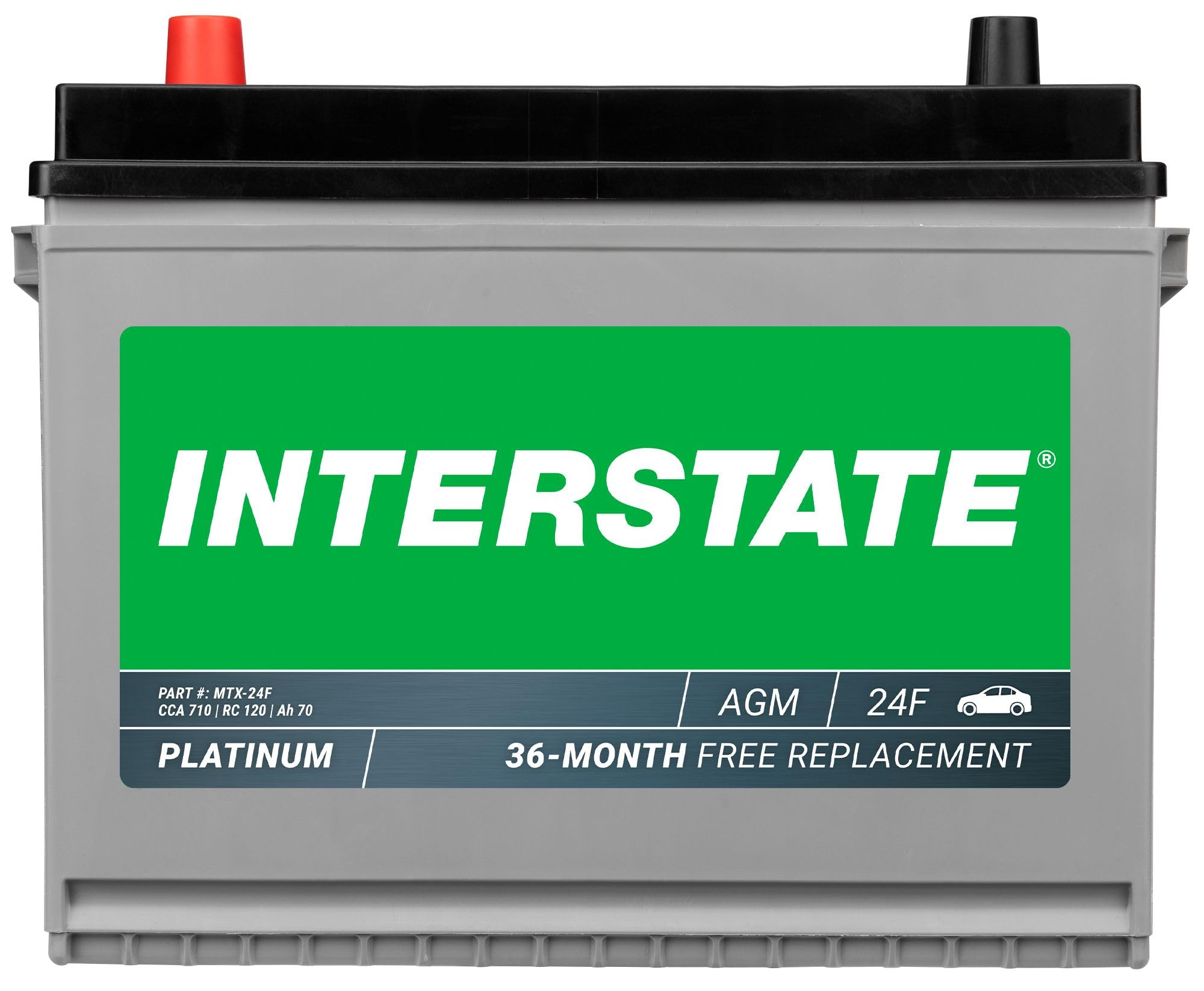Interstate Batteries Automotive Battery 12V 80Ah (Group Size H7, 94R) 850CCA SLI AGM Automobile Replacement Battery for Cars, SU