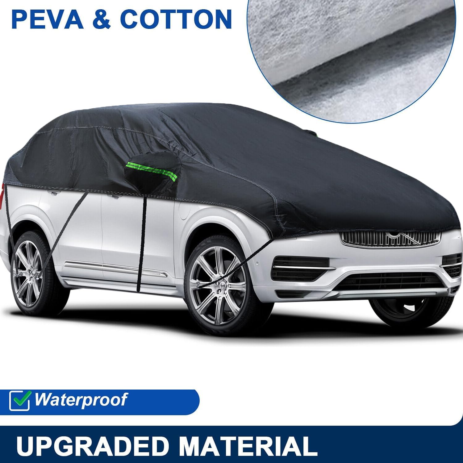 Universal Suv Mpvhalf Car Cover Waterproof All Weather, Hail Protector Car Body Covers Outdoor Indoor For All Season Windproof D