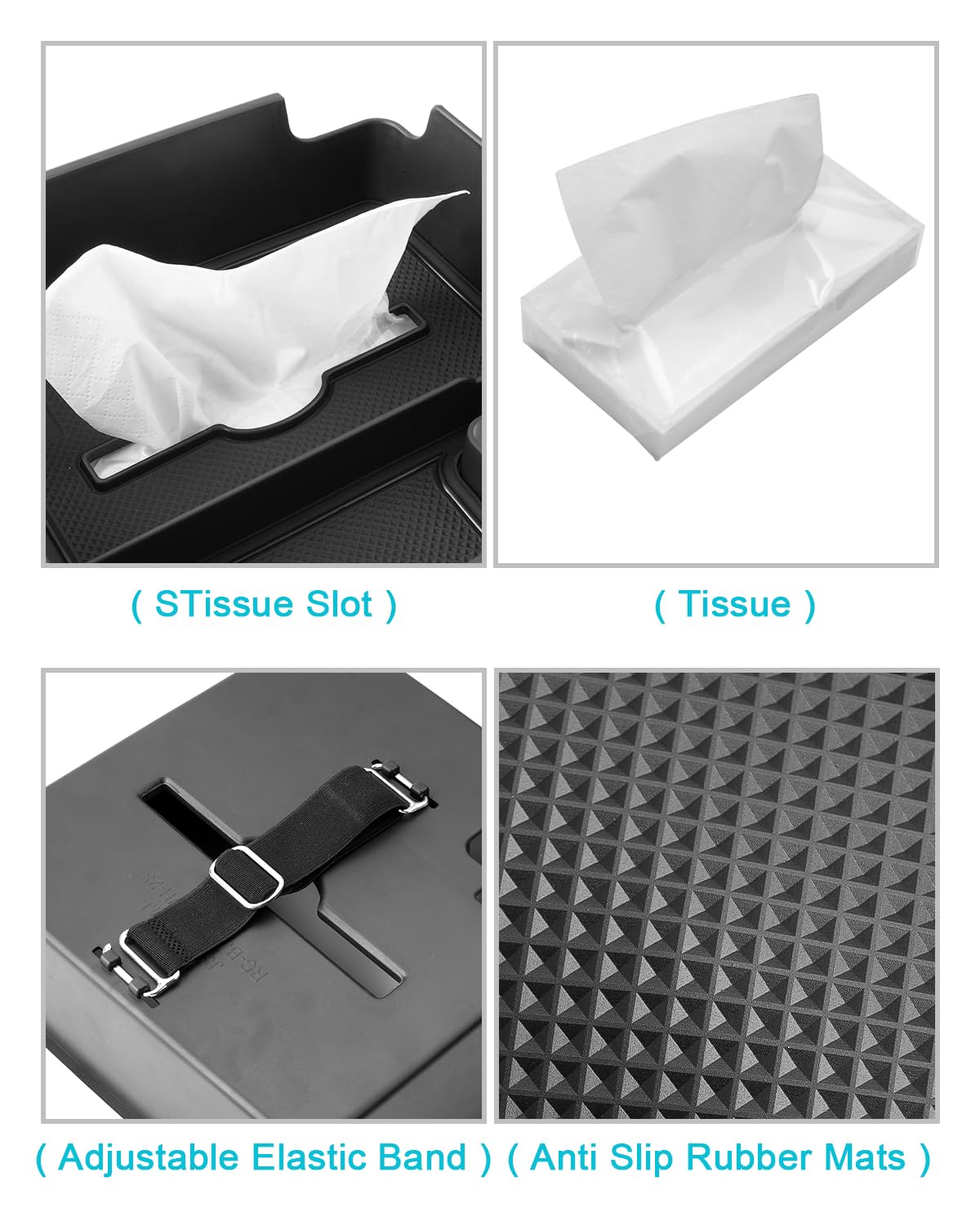 Cdefg Center Console Organizer Tray Compatible With 2022-2025 Nissan Frontier With Tissue Slot, 2024 2025 Frontier Truck Accesso