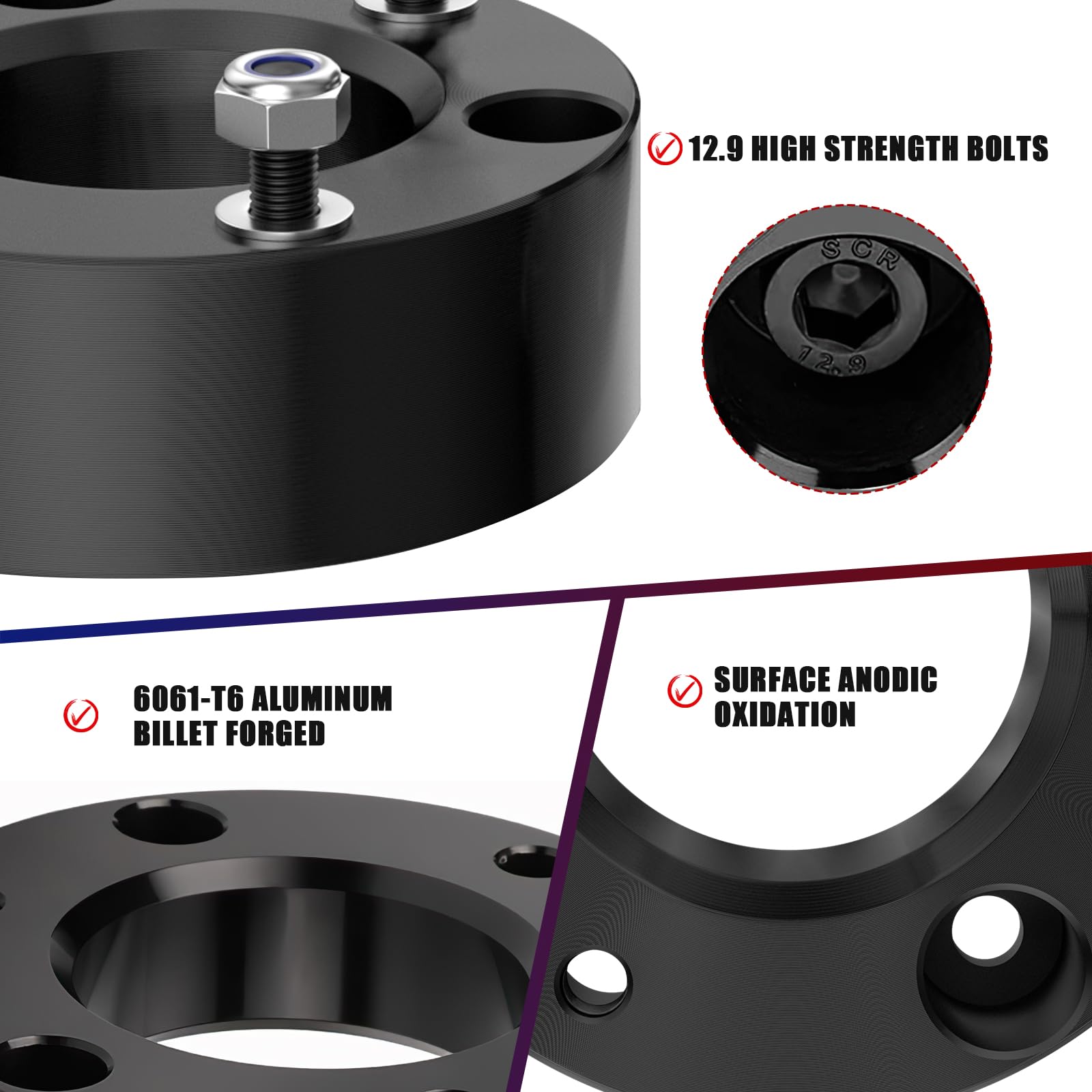 Flycle 3'' Leveling Lift Kit, 3 Inch Front Leveling Kit Compatible With 2007-2024 Silverado/Sierra 1500, Raise Your Vehicle 3 In