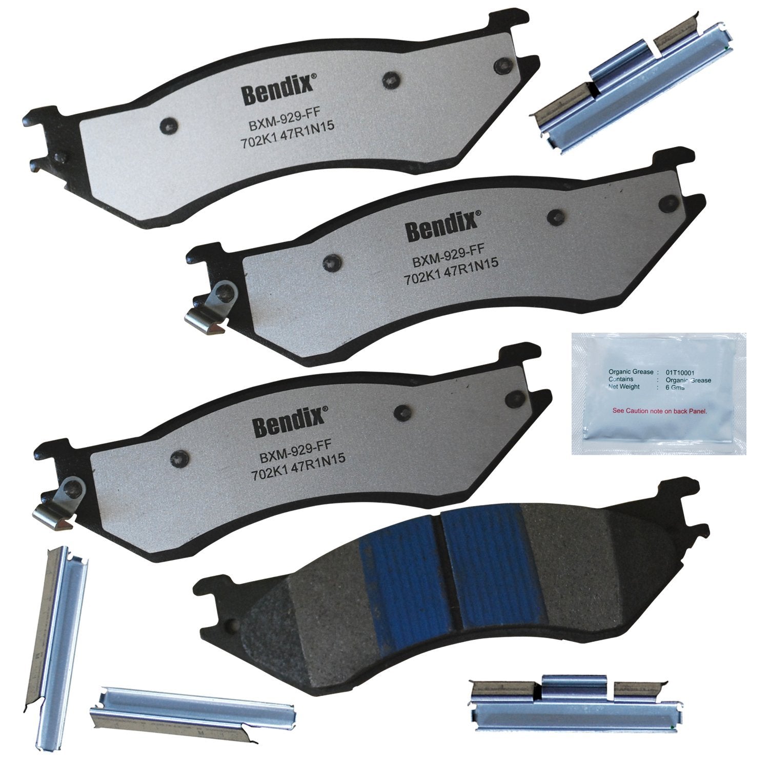 Bendix Fleet Metlok Mkd702K1Fm Brake Pads For Select Models Ford Econoline,Expedition Heritage Hd,Lobo,Lincoln Navigator