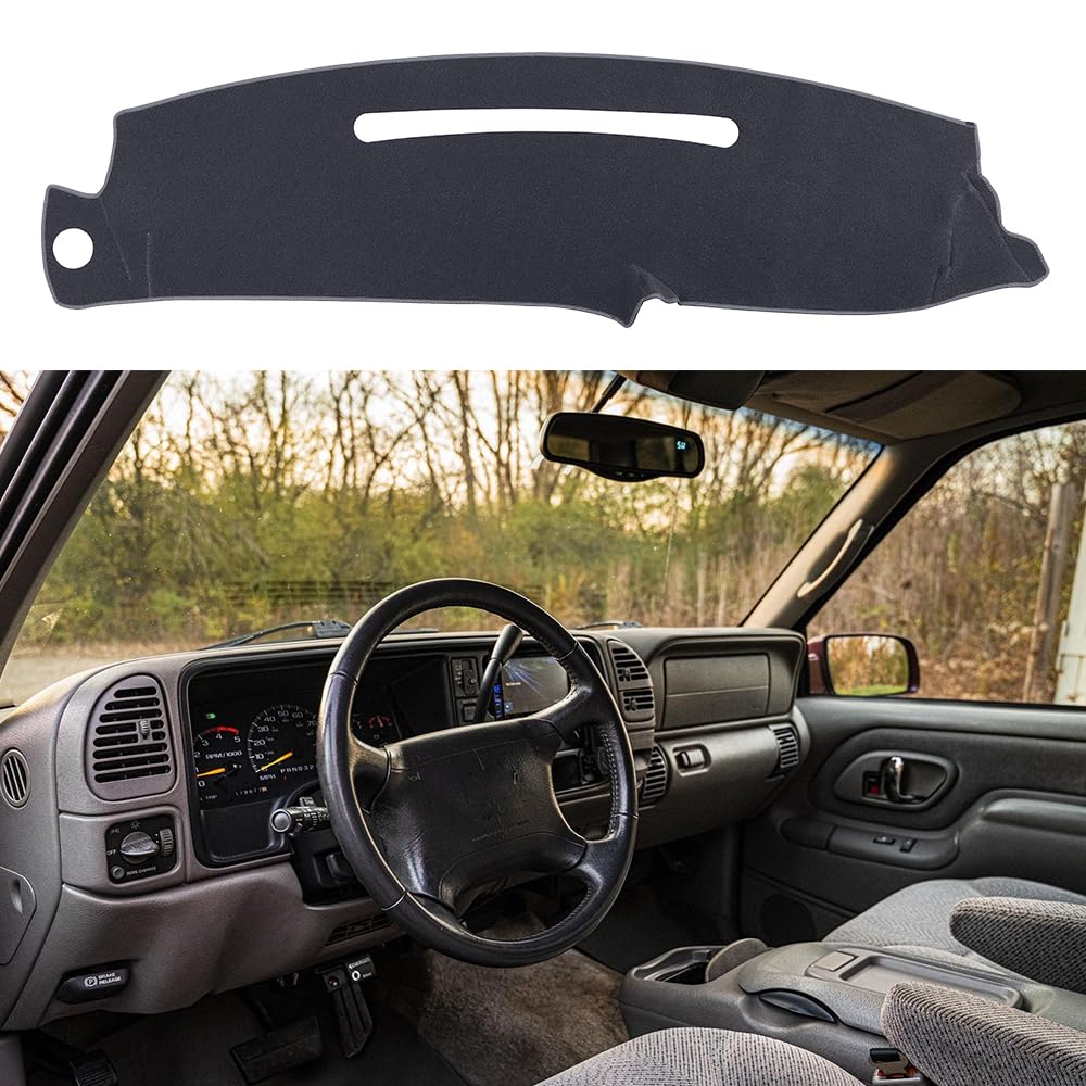 Blibliunit Dash Cover Custom Fit For 1997-2000 Chevy Chevrolet Silverado/Gmc Sierra C1500 C2500 C3500 K1500 K2500 K3500, 1997-19