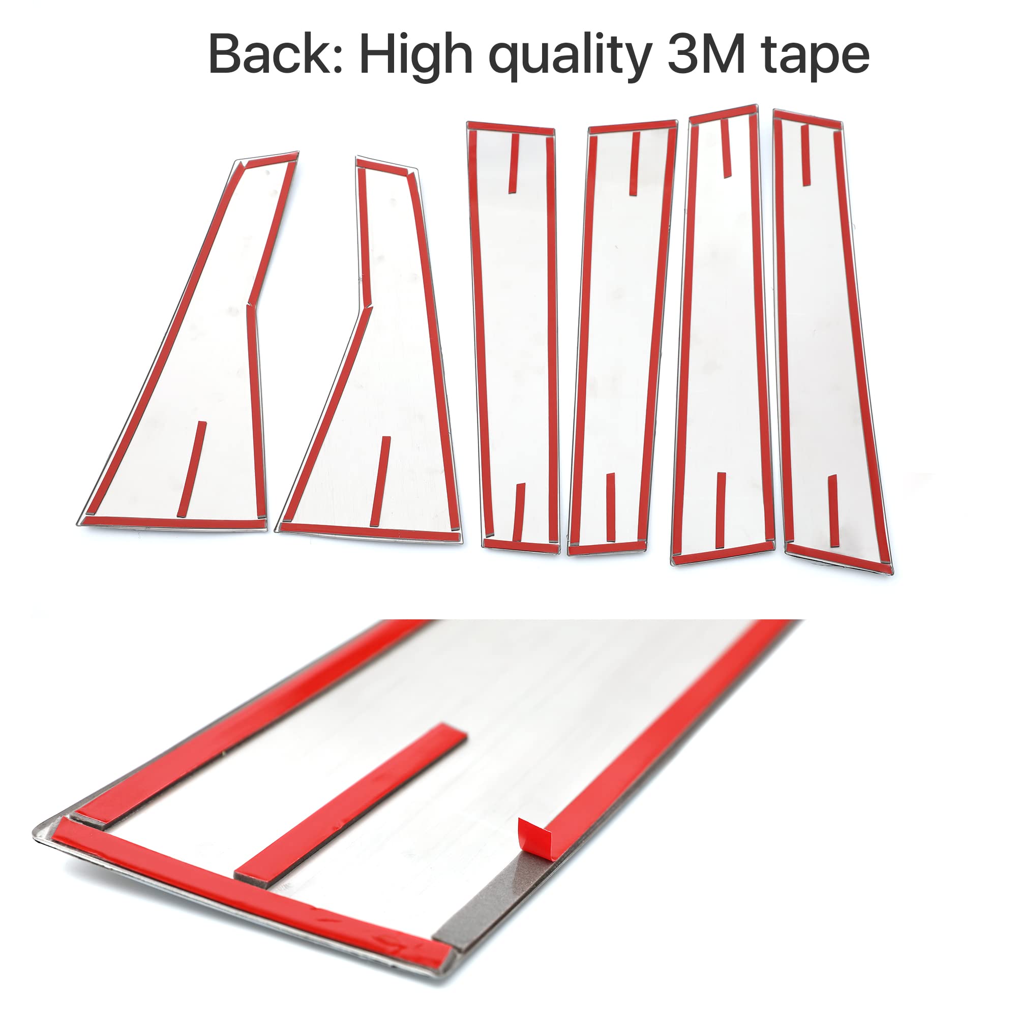 For Honda Crv 2022 2021 2020 2019 2018 2017 Chrome Window Pillar Post Trims For Honda Cr- V Center Pillar Decar Window Molding Cover Center Pillar Decals - Stainless Steel 6 Pcs