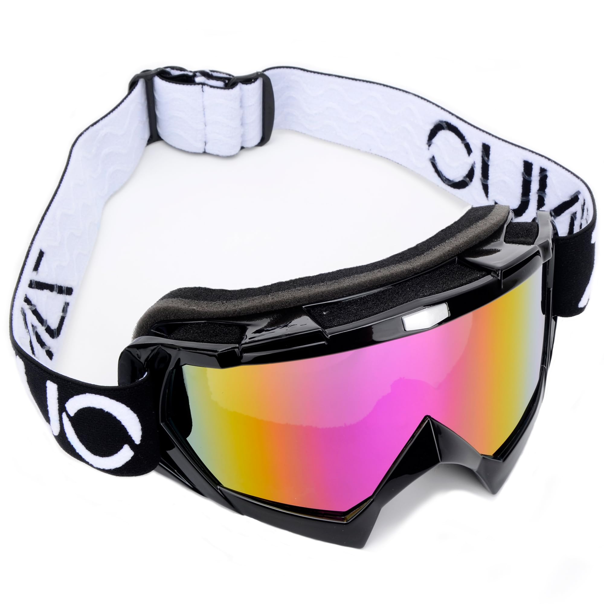 ATV Goggles with Balaclava face Mask for Men Women and Youth, Dirt Bike Motorcycle Motocross Riding Ski Goggles (Black Color+Bla