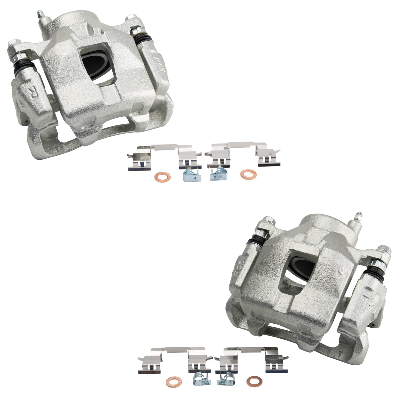Trq Front Brake Caliper Set Compatible With 2005-2010 Scion Tc 2000-2005 Toyota Celica