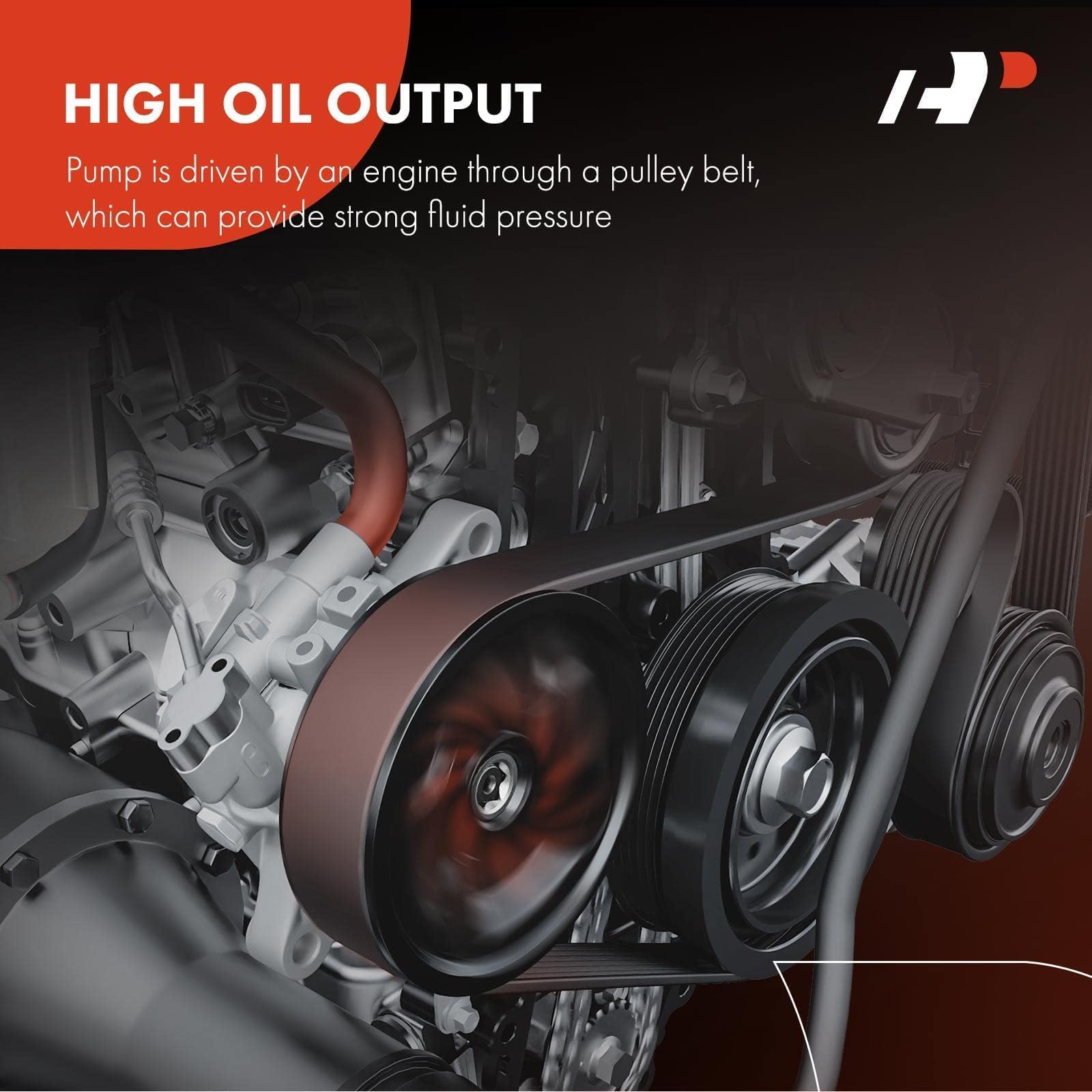 A-Premium Power Steering Pump Compatible with Audi S4 2004-2009, Allroad Quattro 2004-2005, V8 4.2L, Replace # 4Z7145156G, 4Z714