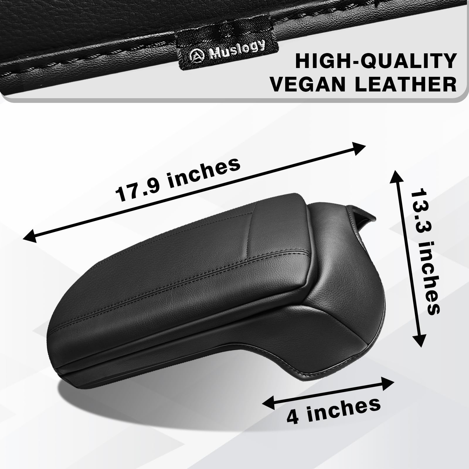 Muslogy Center Console Armrest Cover Compatible With Ford F250 F350 F450 2011-2016 Super Duty Comfort Armrest Pad Arm Rest Cushi