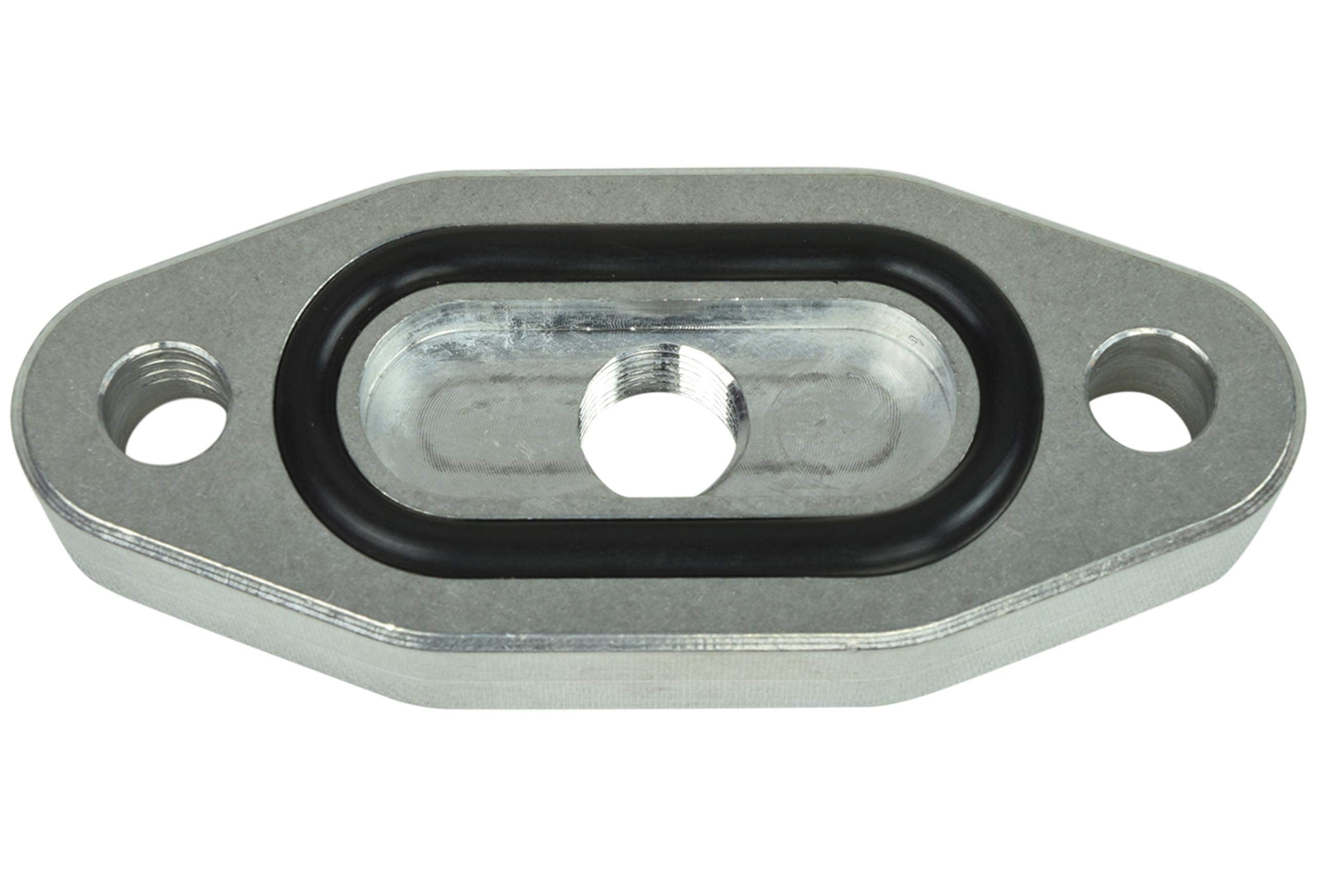 Ict Billet Ls Oil Port Adapter 1/8'' Npt Turbo Oil Feed Plate Turbocharger Supply Ls1 Lsx Ls3 Lq4 Lq9 Lr4 Ls6 L33 Ls2 Lh6 L92 L7