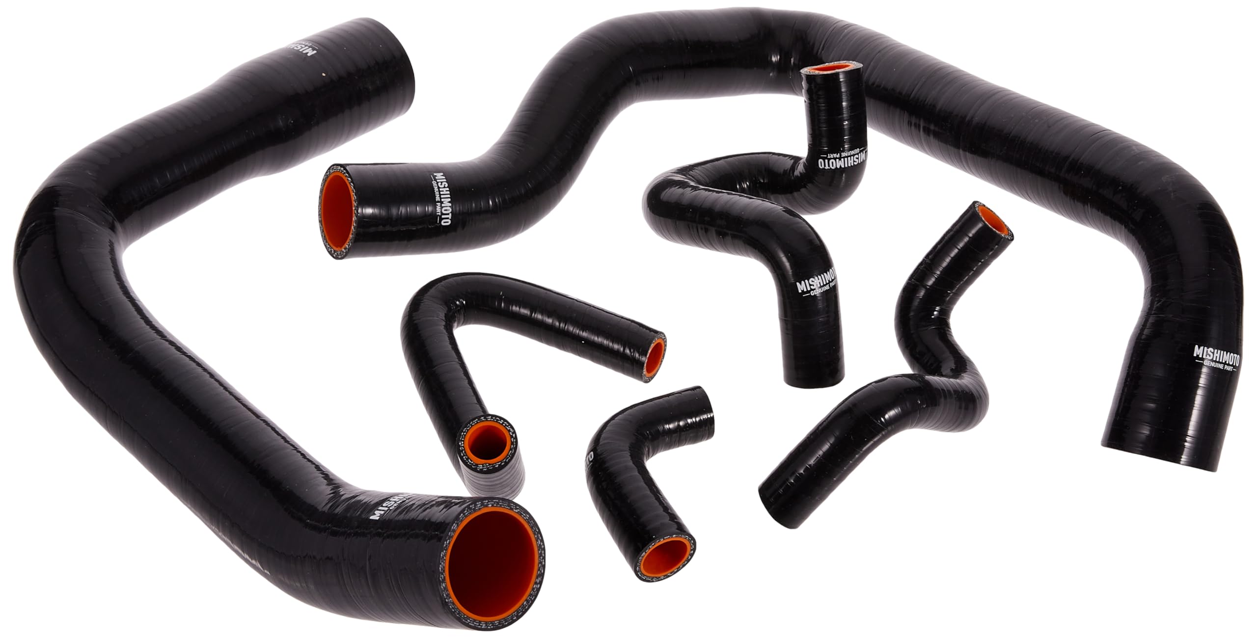 Mishimoto MMHOSE-MUS-86BK Silicone Radiator Hose Kit Compatible With Ford Mustang GT Cobra 1986-1993 Black