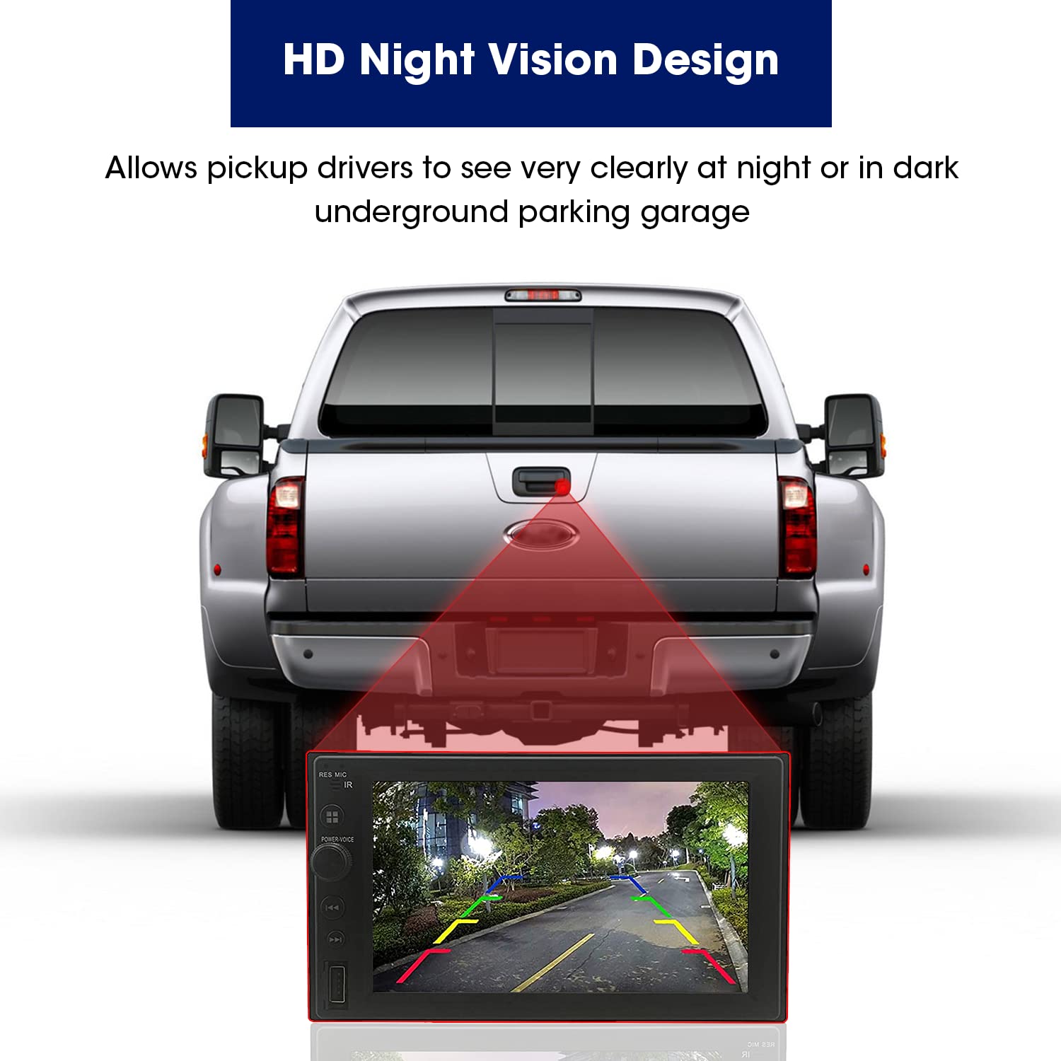 Leadsign Tailgate Handle With Rear View Backup Camera Replacement For Ford F150(2005-2014), F250/F350/F450/F550(2008-2016), Rca