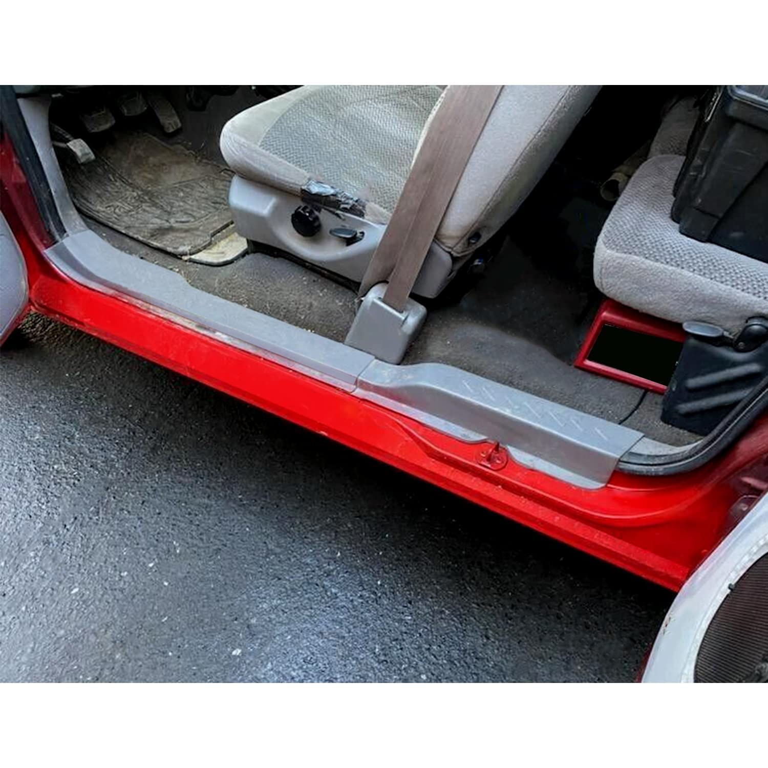 Ecotric Slip-On Outer Rocker Panels For Ford F150 1997-2003 Extended Cab Xl Xlt Lh & Rh Pair