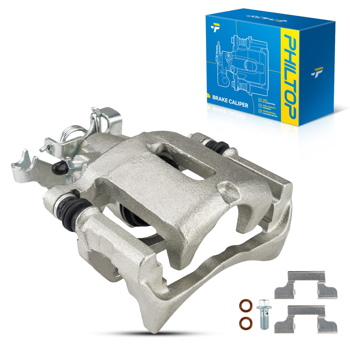 Philtop Rear Right Brake Caliper Replacement For Ford Mustang 2005 2006 2007 2008 2009 2010 2011 2012 2013 2014, 18B4927 18-B492