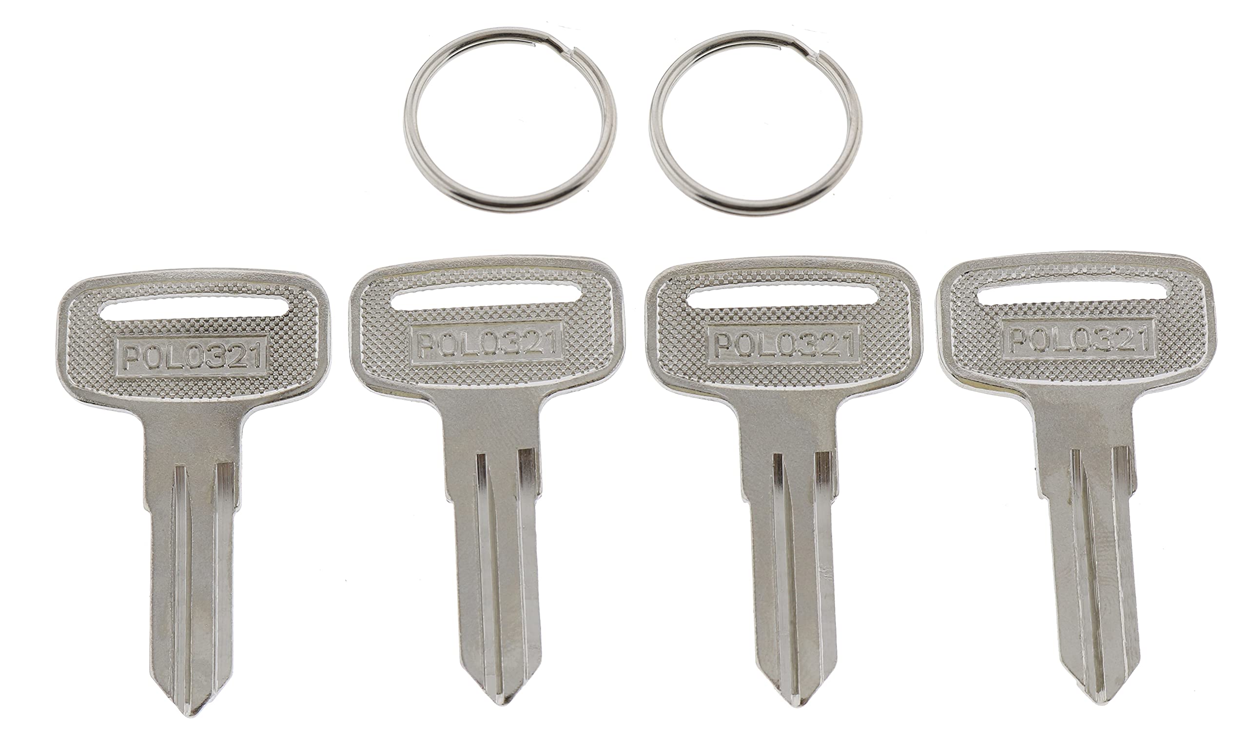JEENDA 4PCS ATV Blank Key 4010321 Compatible with Polaris 22/23/27/28 Series Magnum 325/330/500 Sportsman 335/400/450/500 Trail