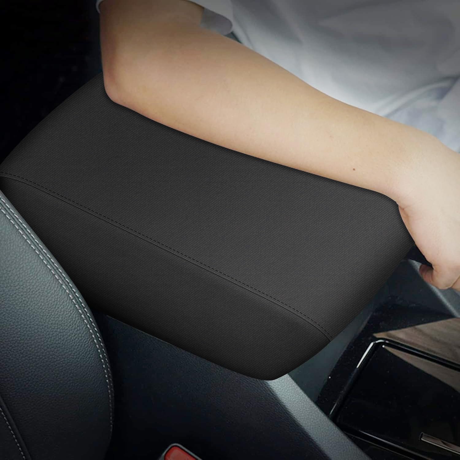 Aomsazto Center Console Cover Customized Armrest Cover Compatible With 2023-2024 Honda Crv, Leather Arm Rest Covering For Car, W