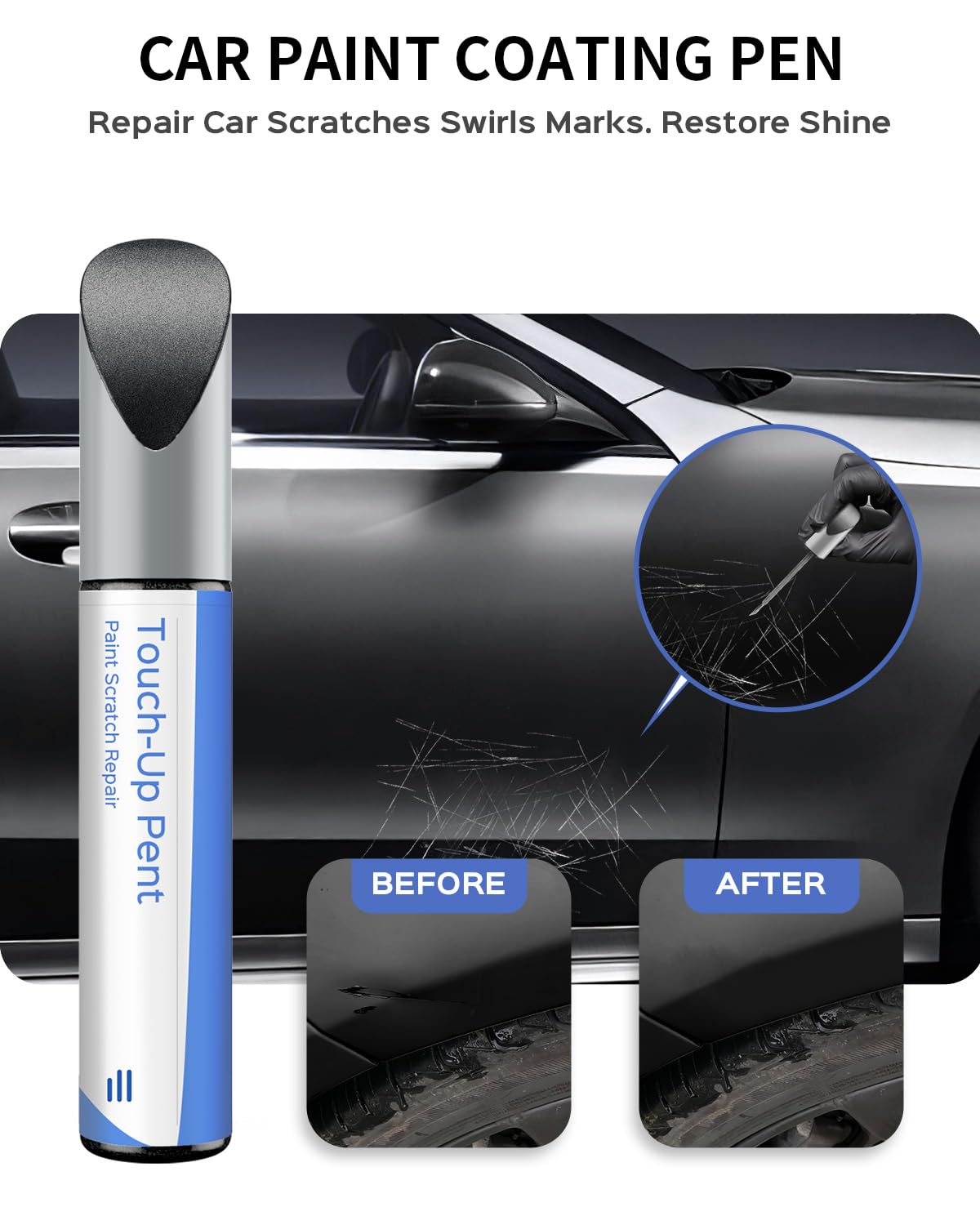 Parts4Ev 992/7992 Selenite Gray Metallic Touch Up Paint Compatible With Mercedes-Benz Exact Match-Chips And Nicks Touch Up