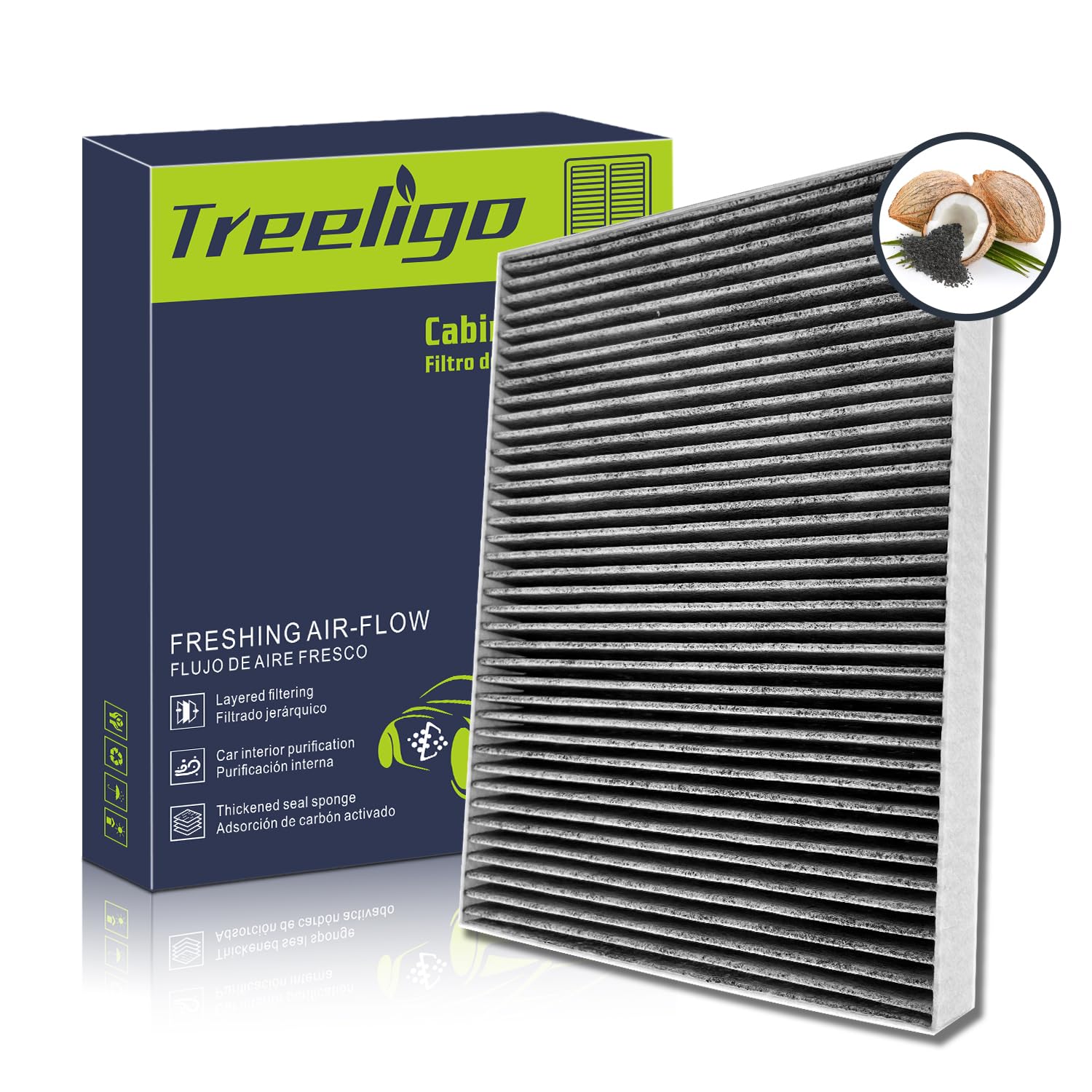 Treeligo Cf10364 Cabin Air Filter, Replacement For Dodge Challenger 2008-2010 Charger 2006-2010 Magnum 2005-2008, W/Upgraded Coc