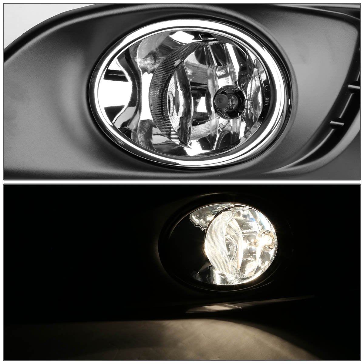 DNA MOTORING FL-ZTL-158-CH Front Bumper Fog Light Driver & Passenger Side Enhance visibility [Compatible with 11-15 Chevy Sonic / 12-15 Aveo]