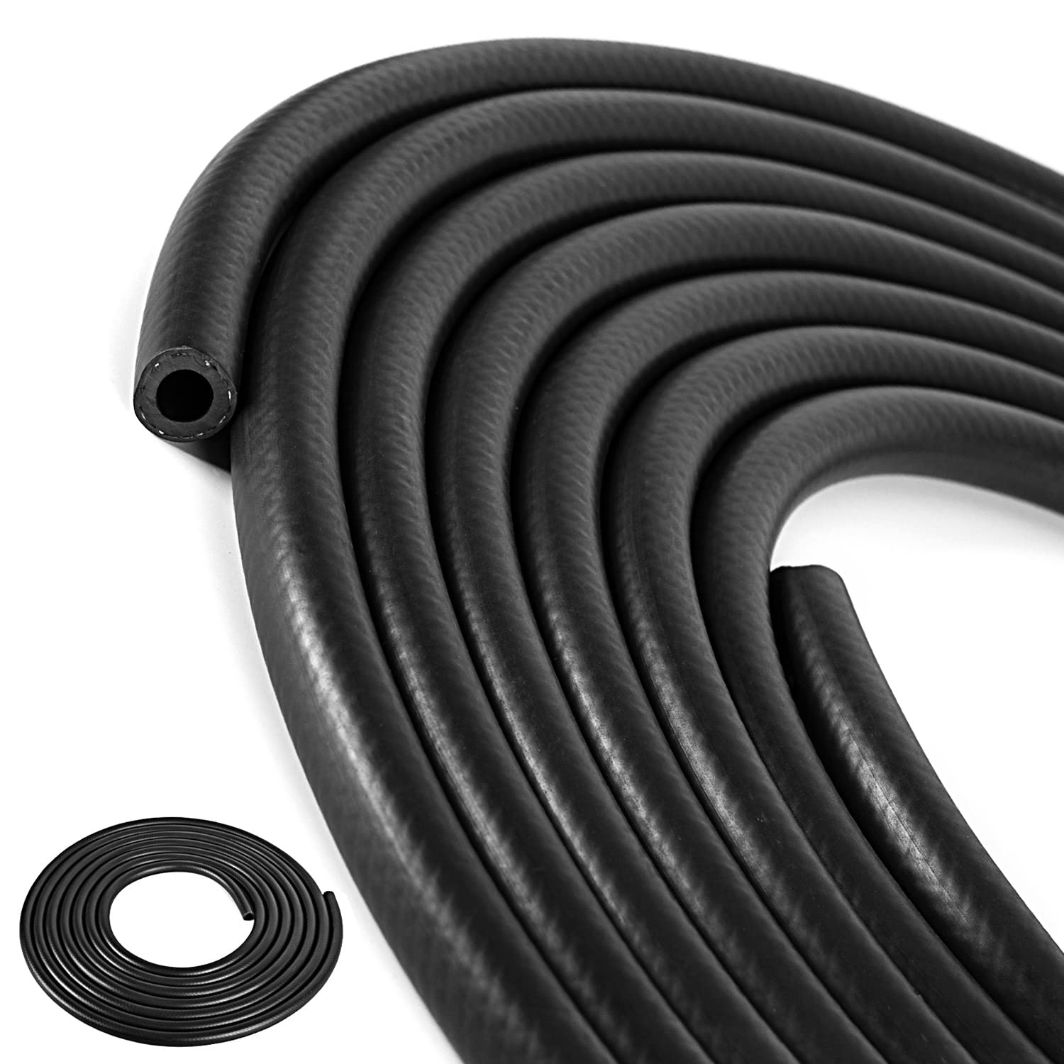 5/16 Inch (8Mm) Id Fuel Line Hose 20Ft Nbr Rubber Push Lock Hose High Pressure 300Psi For Automotive Fuel Systems Engines