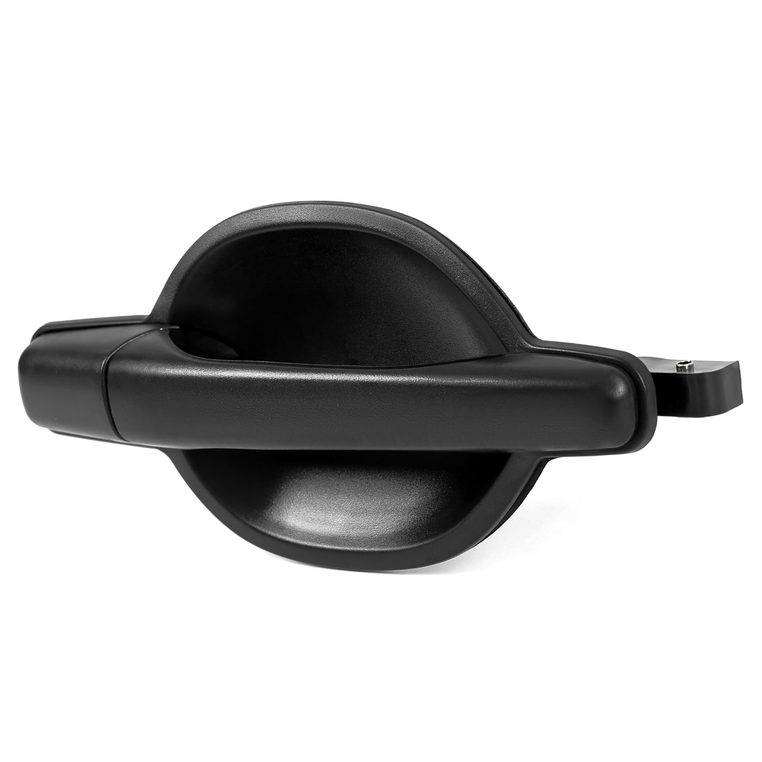 ECOTRIC Outside Door Handle Black Textured Compatible with Mitsubishi Endeavor 2004-2011 Replacement for MR987492 MI1311117 (Front Right)