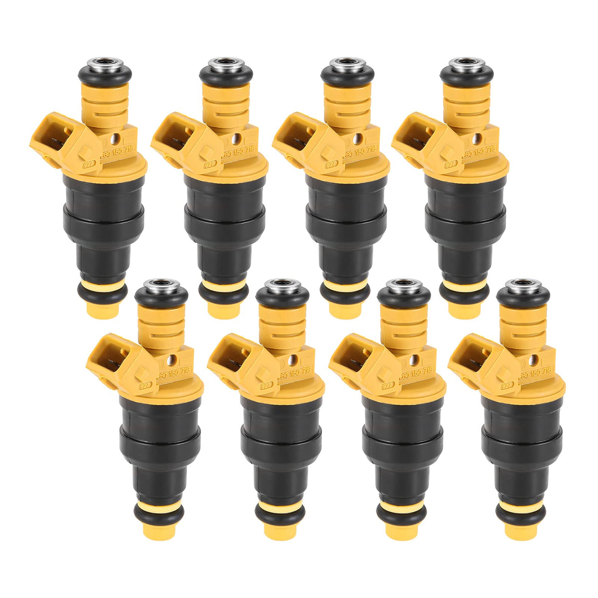 0280150718 Fuel Injector Replacement For Ford Compatible With F150 F250 F350 E150 E250 Mustang Expedition Lincoln Mercury 4.6L 5.0L 5.4L 5.8L Engine Replace# 280150943 0280150939 0280150909 0280150943