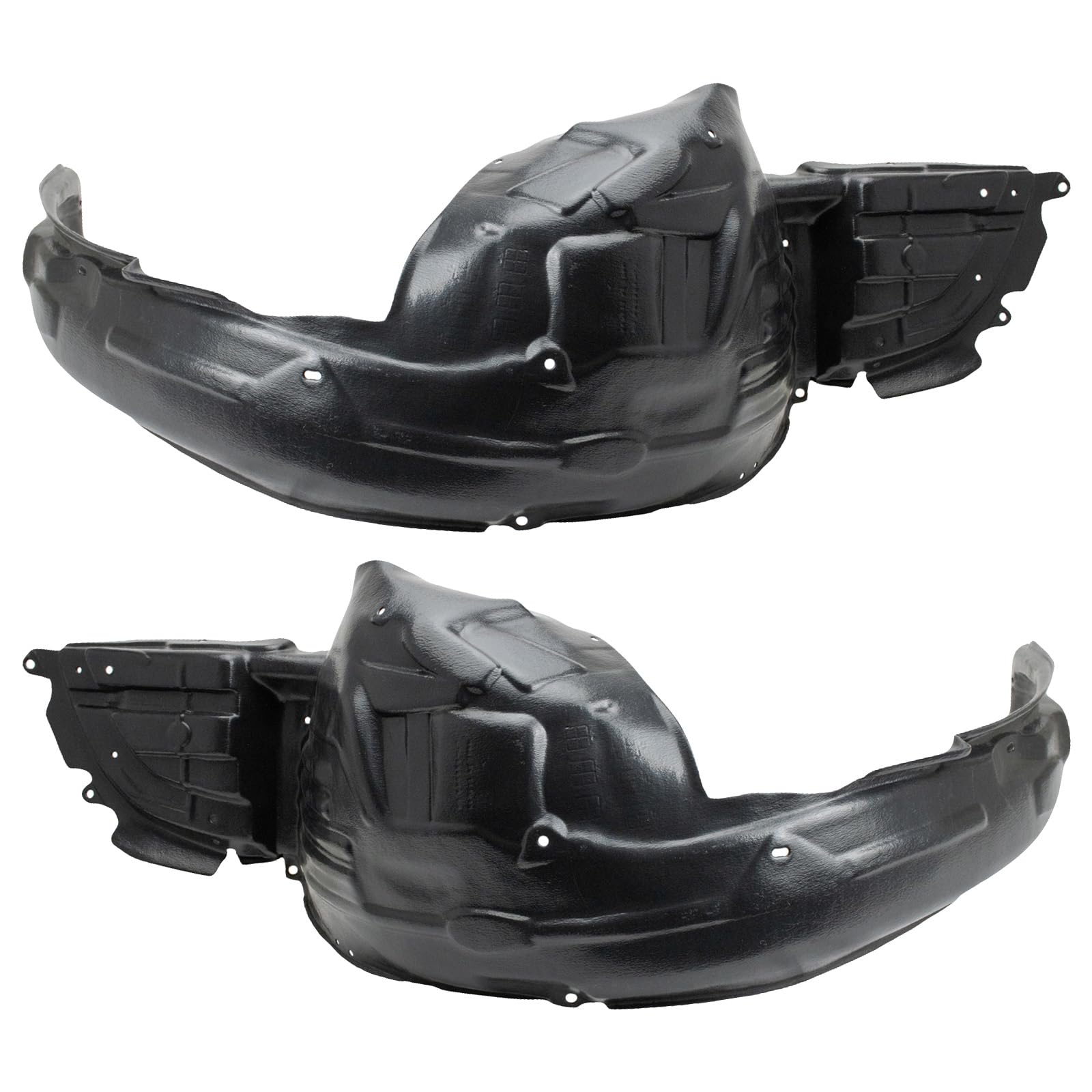 Trq Front Inner Fender Liner Set Compatible With 2010-2014 Subaru Legacy Su1248121 Su1248141 Su1249121 Su1249141