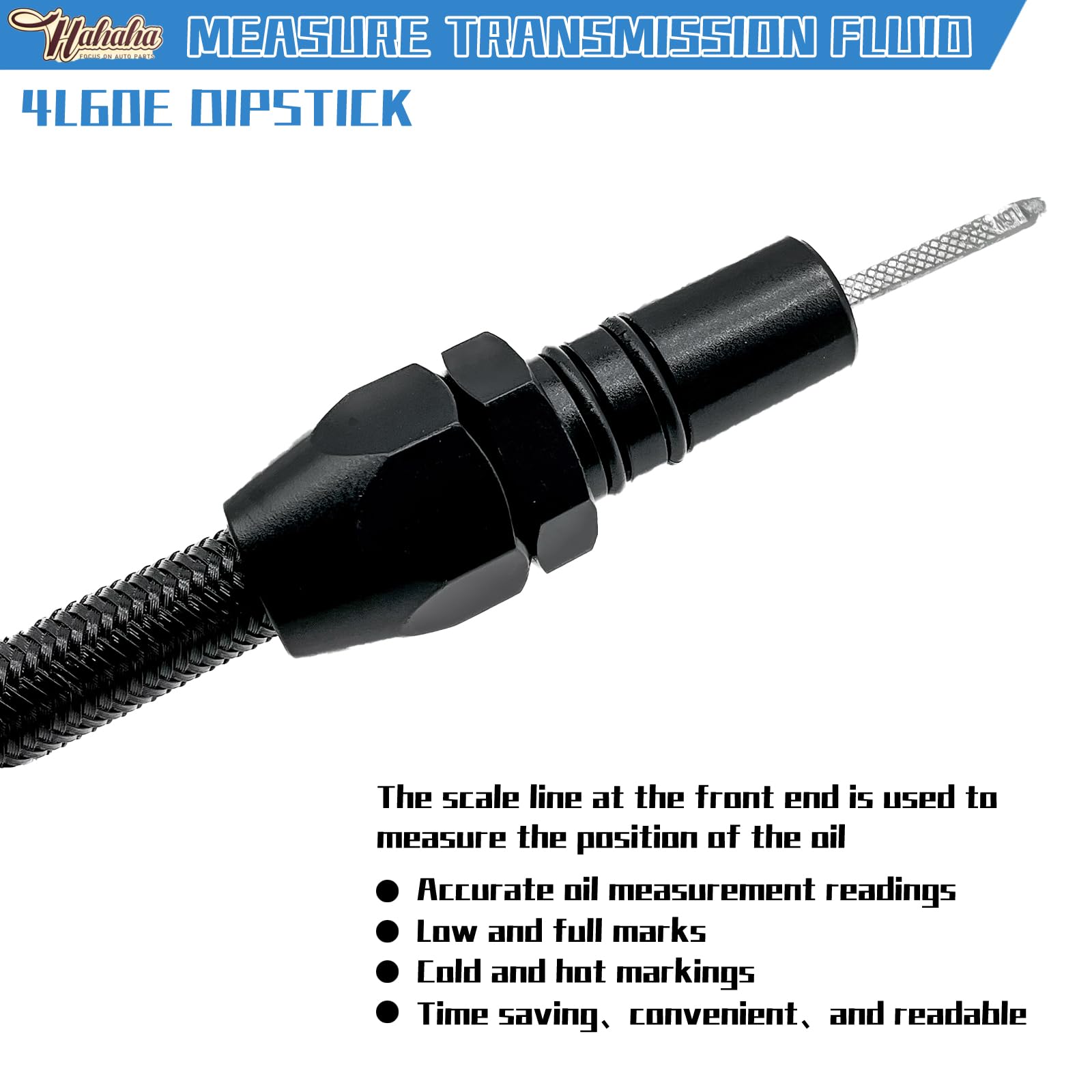 Hahaha-For Gm Trans Flexable Dipstick 700R4-4L60E Black