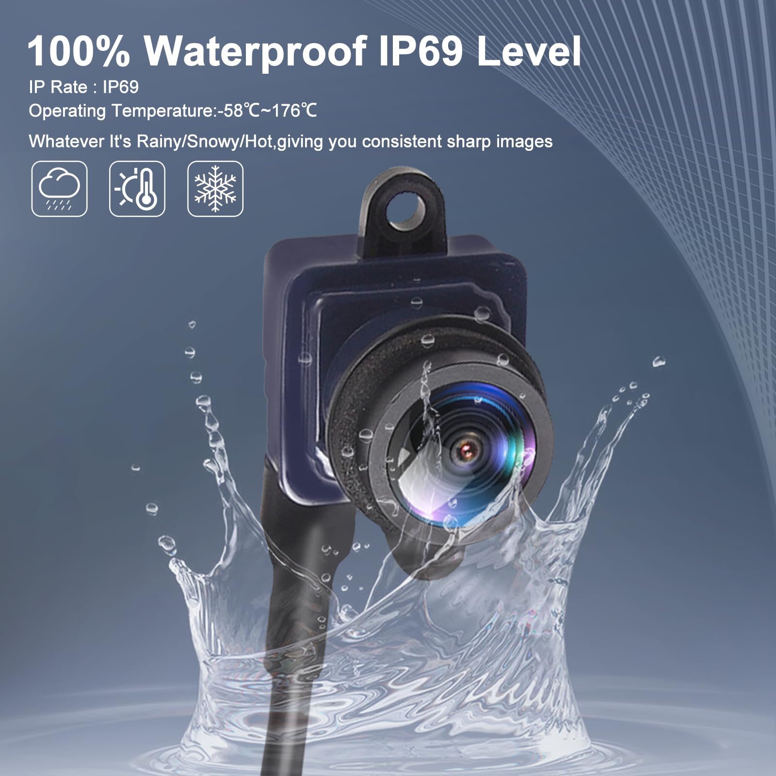 Aishan Rear View Backup Camera Parking Assist Camera Compatible With 2013-2016 Dodge Dart # 56038990Aa 56038990Ab 56038990Ac