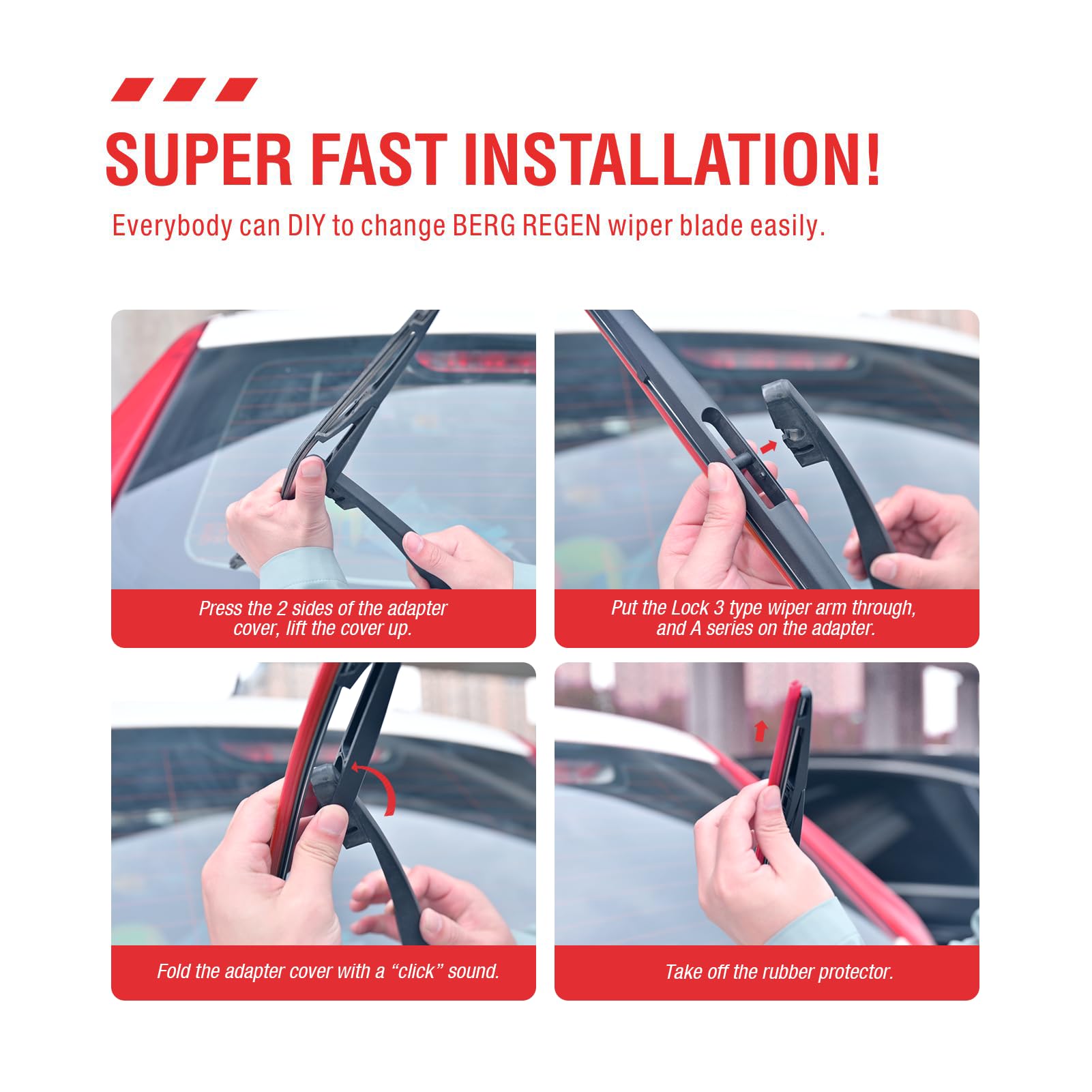 Rear Wiper Blade,14-B Replacement For Subaru Forester 2022-2006,Impreza 2011-2004, Outback 19-05, Legacy 09-05 Back Windshield W