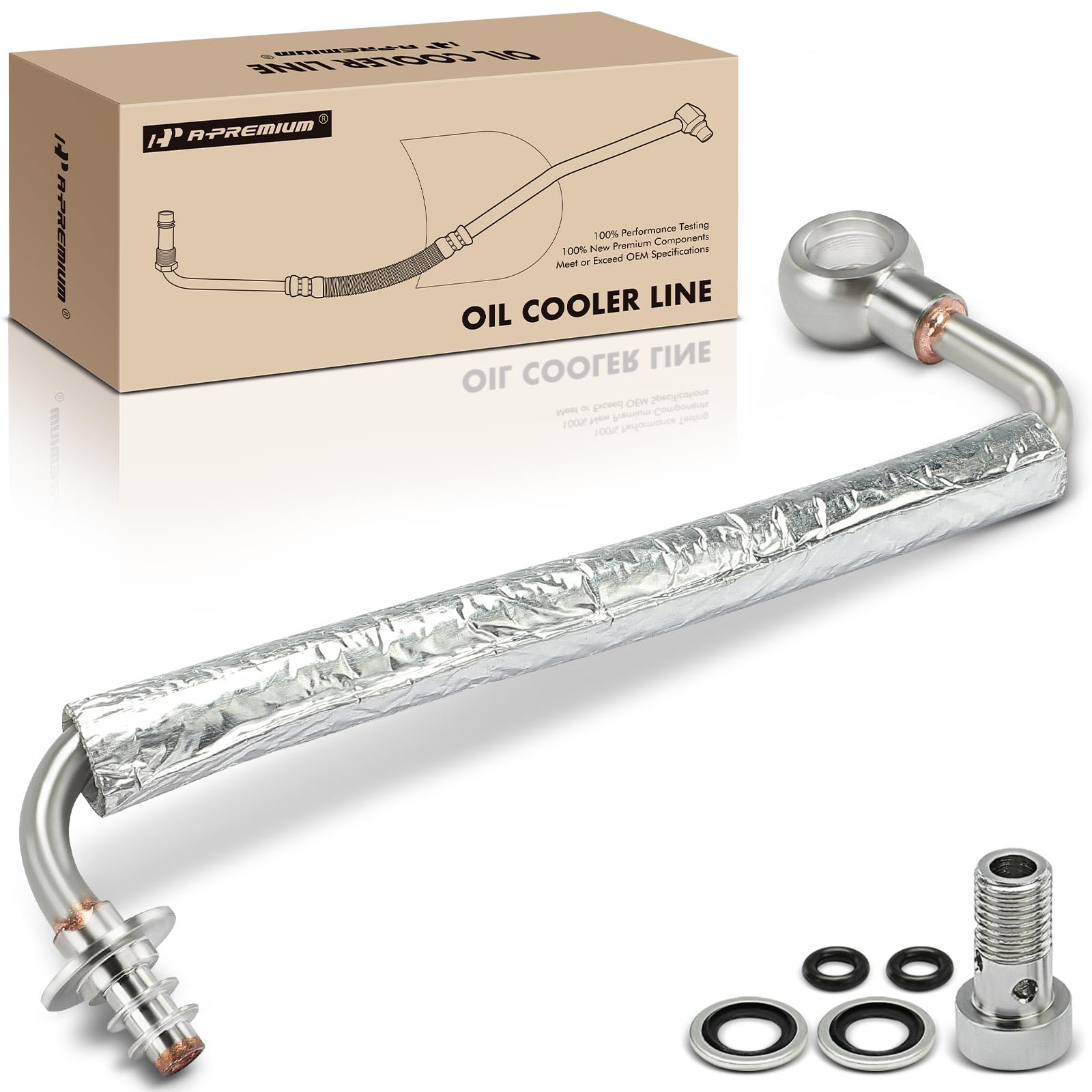 A-Premium Turbocharger Turbo Oil Feed Line Pipe Tube Compatible With Buick, Chevrolet Vehicles - 1.4L - Encore 2013-2021, Cruze